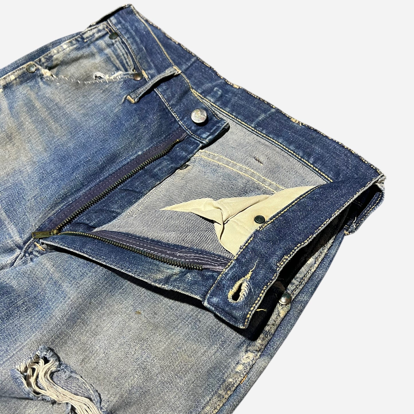 1950s Wrangler Blue Bell repaired denim jeans (29w)