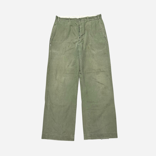 1950s Green hbt button fly work pants (32w)