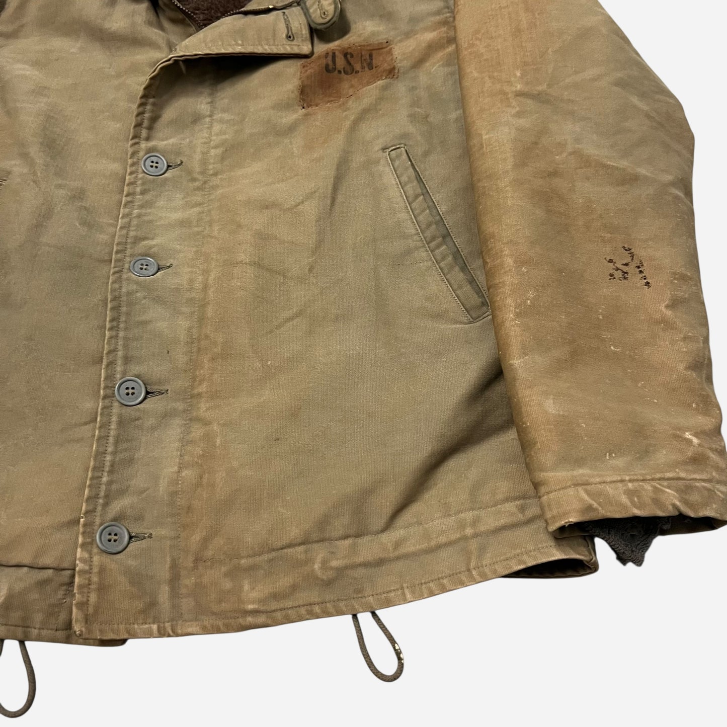 1940s WWII USN deck jacket (S/M)