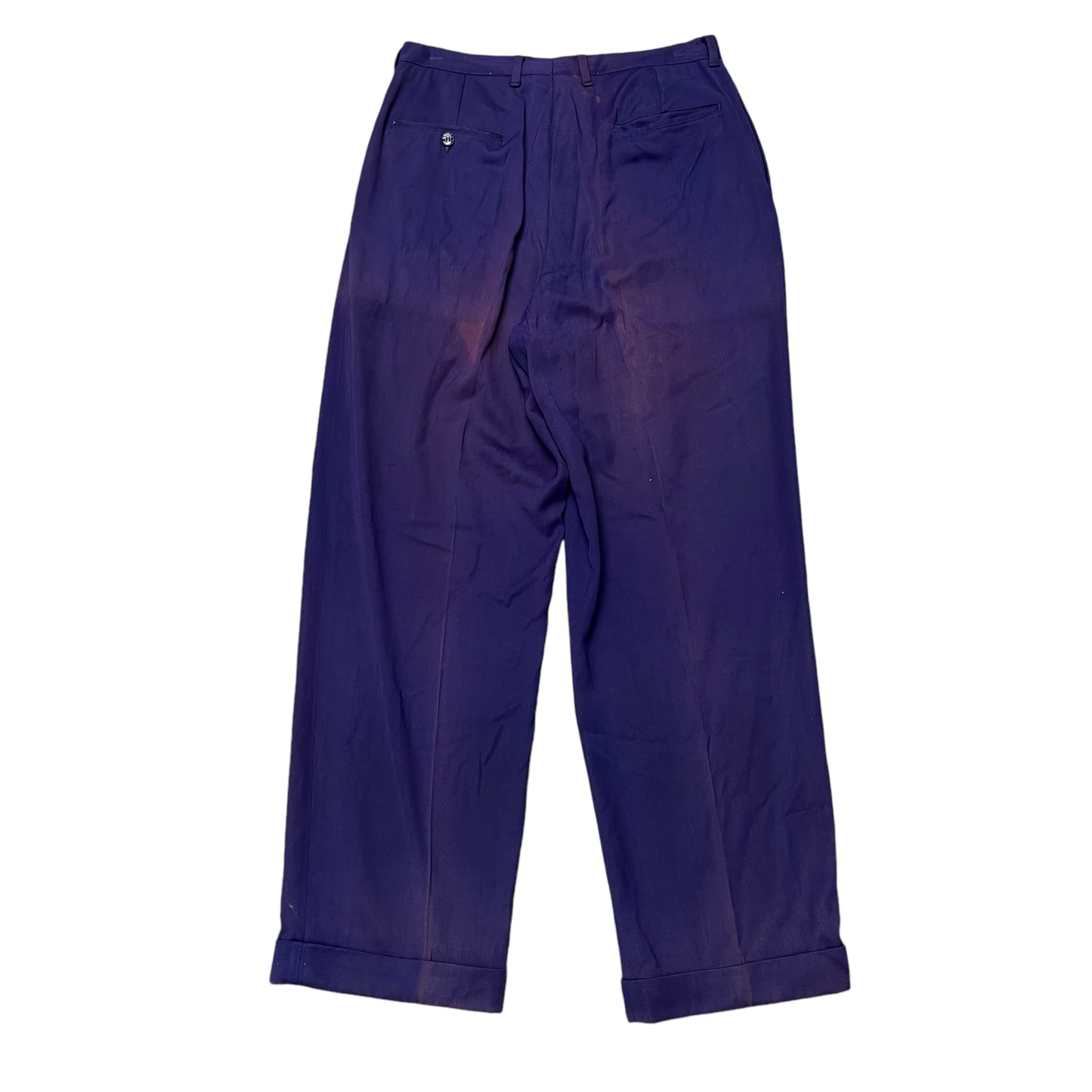 1950s Faded purple rayon two piece suit (S/M)