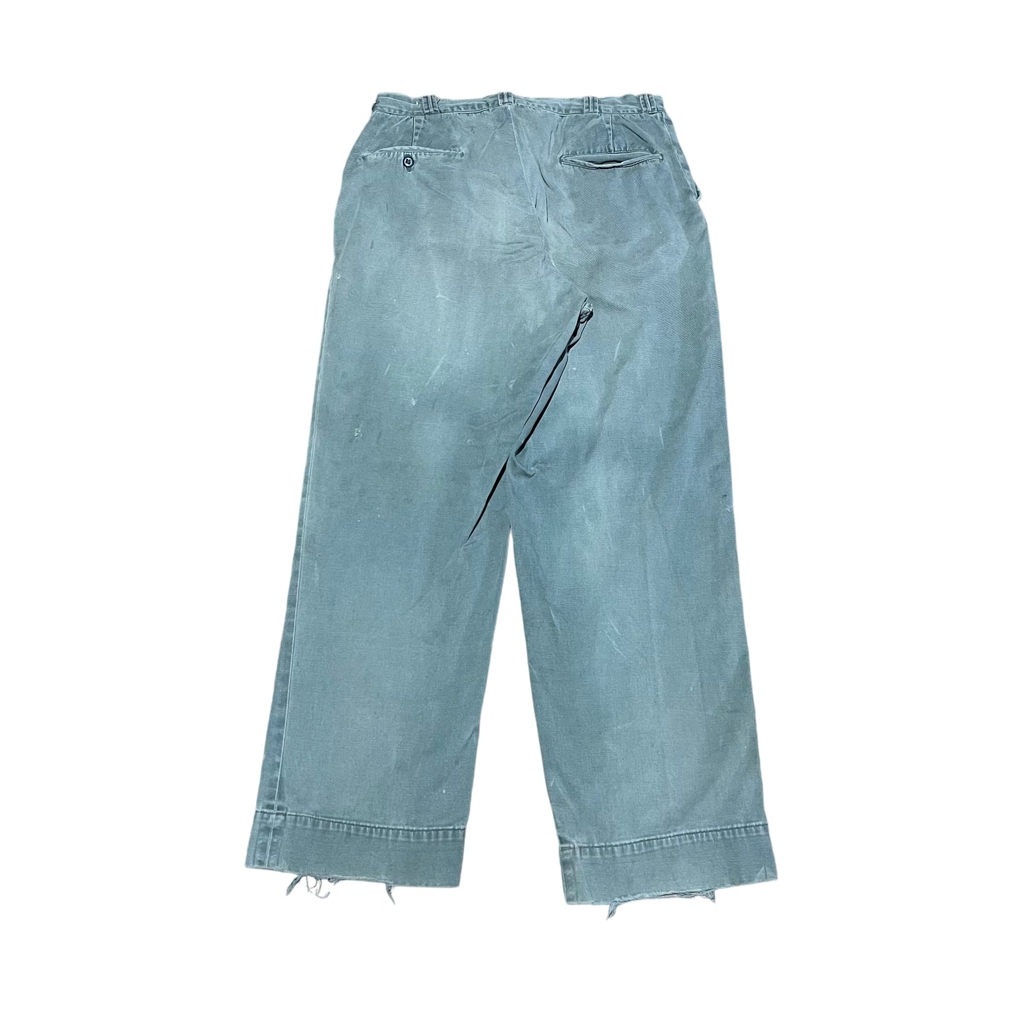 1950s Big Mac green sail cloth chino work pants (31w)