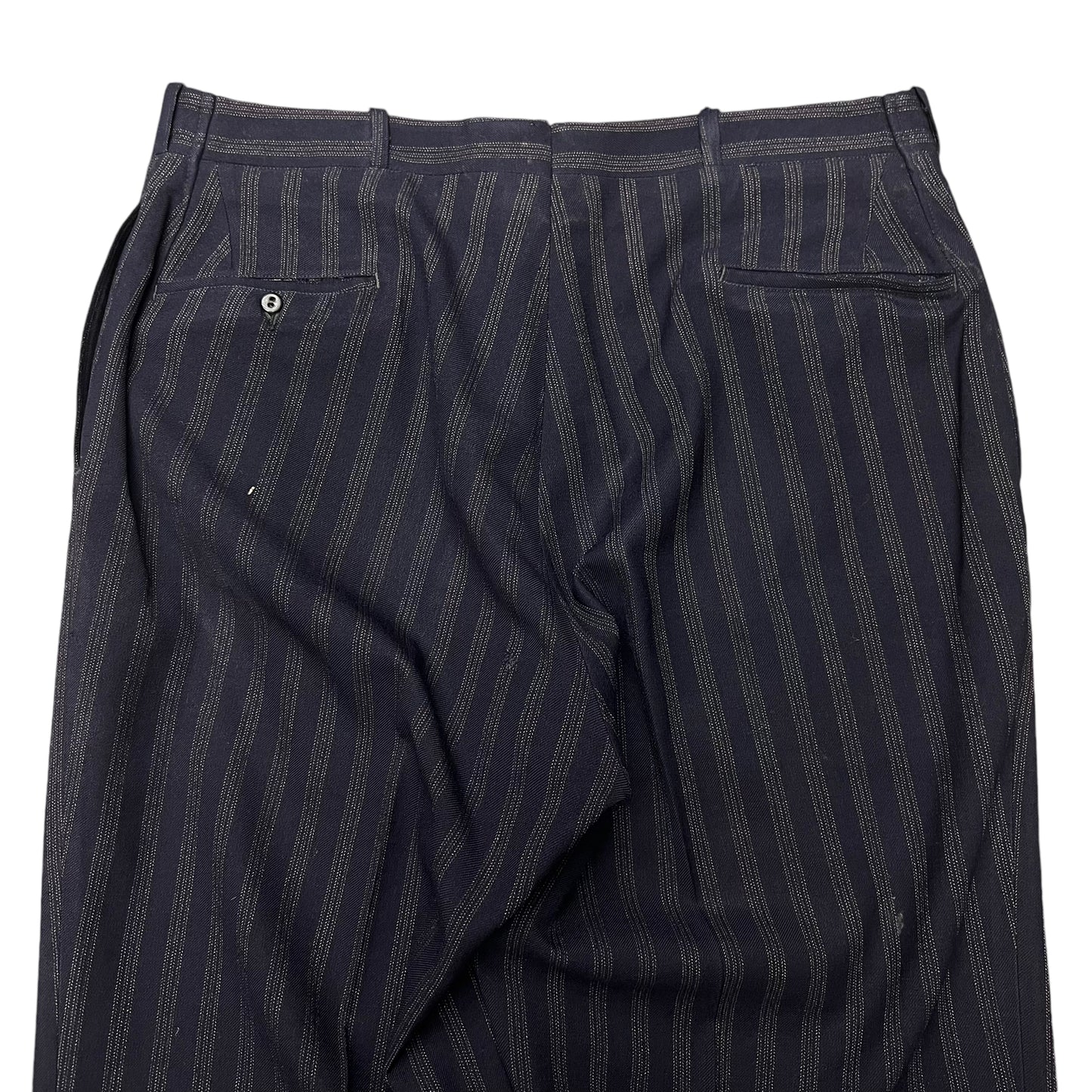 1910s 1920s Two piece pinstripe navy suit (42/ML)