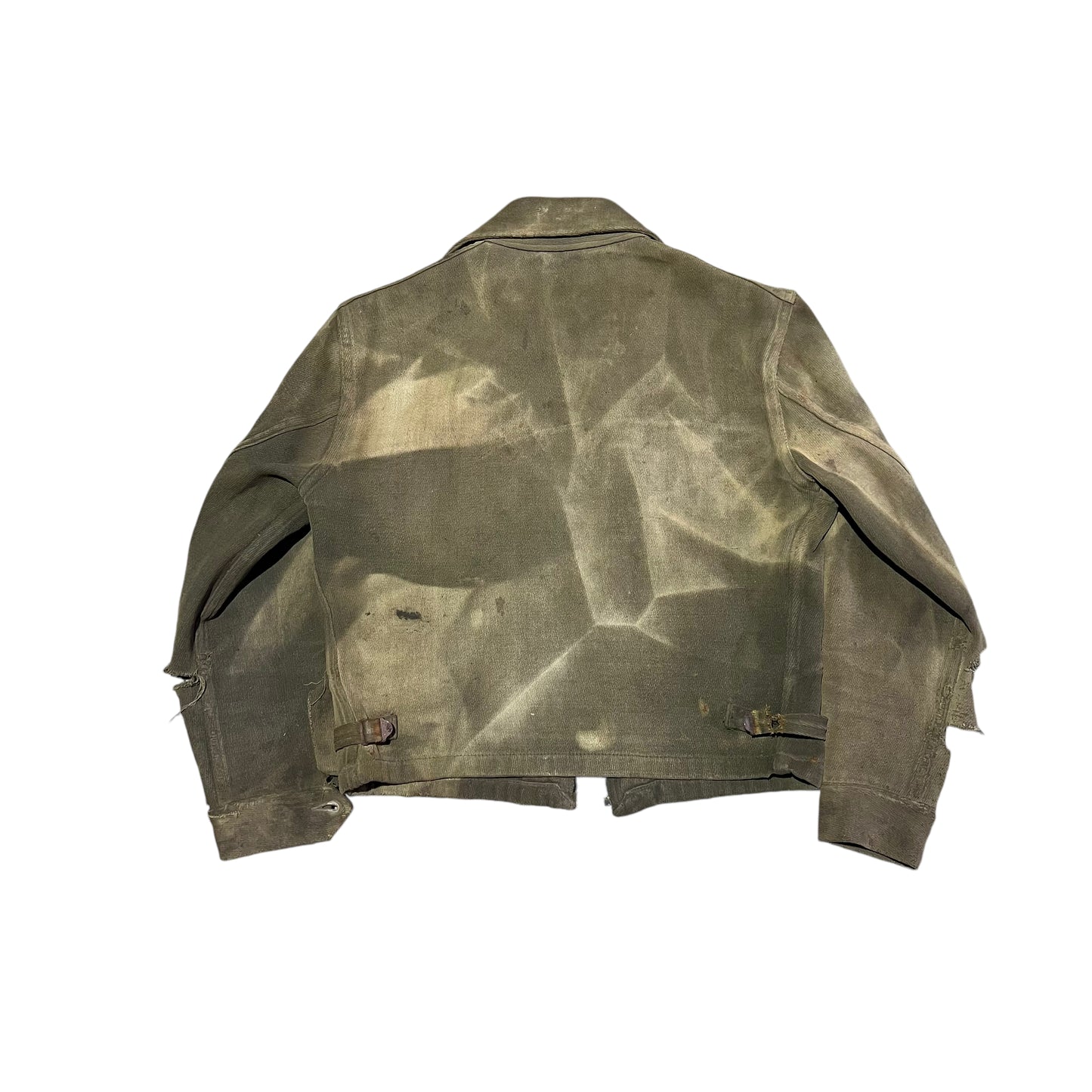1940s N&W Turner Togs green sun faded whipcord jacket (S)