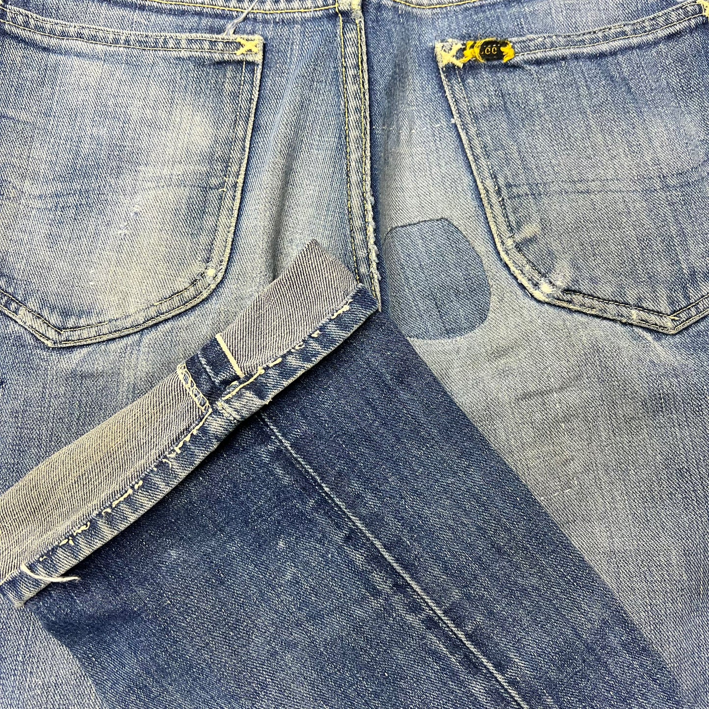 1950s Lee Riders center label half selvedge denim cowboy jeans (27w)