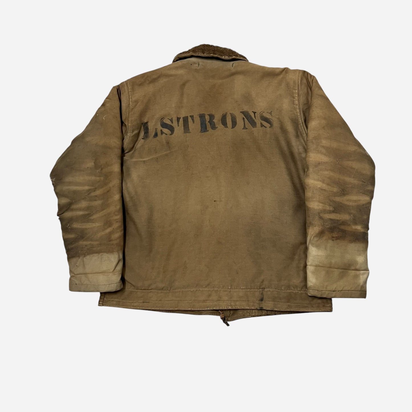 1940s WWII USN stenciled deck jacket (M/L)