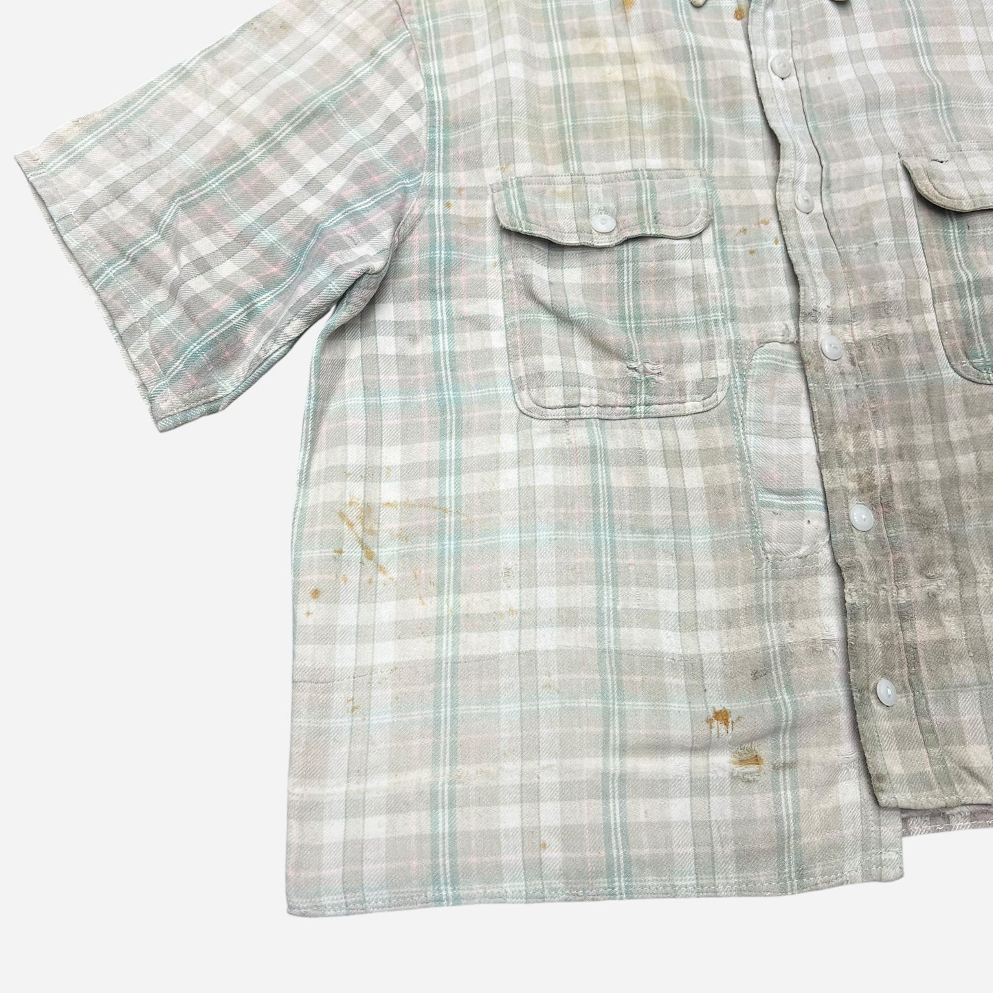1940s Big Yank plaid cotton flannel (L)