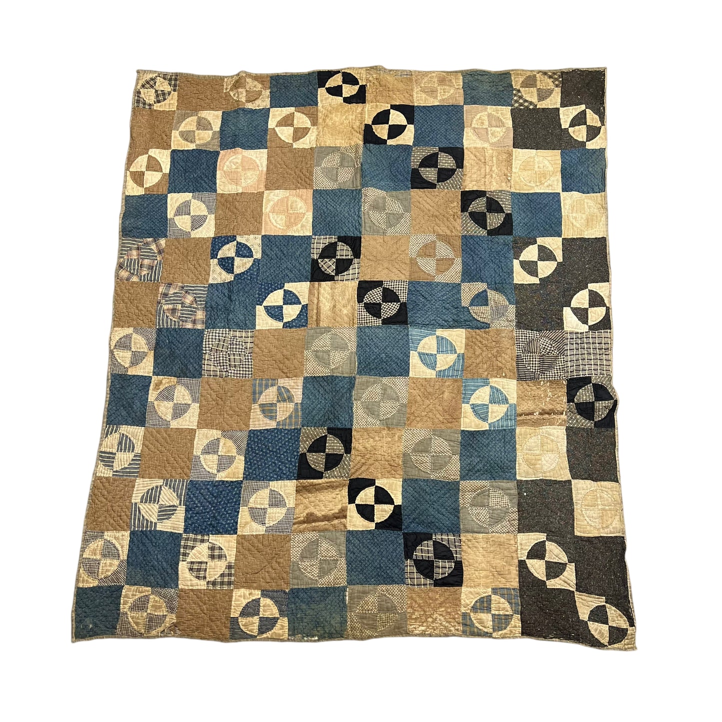 1910s-1920s Calico quilt (73”x63”)
