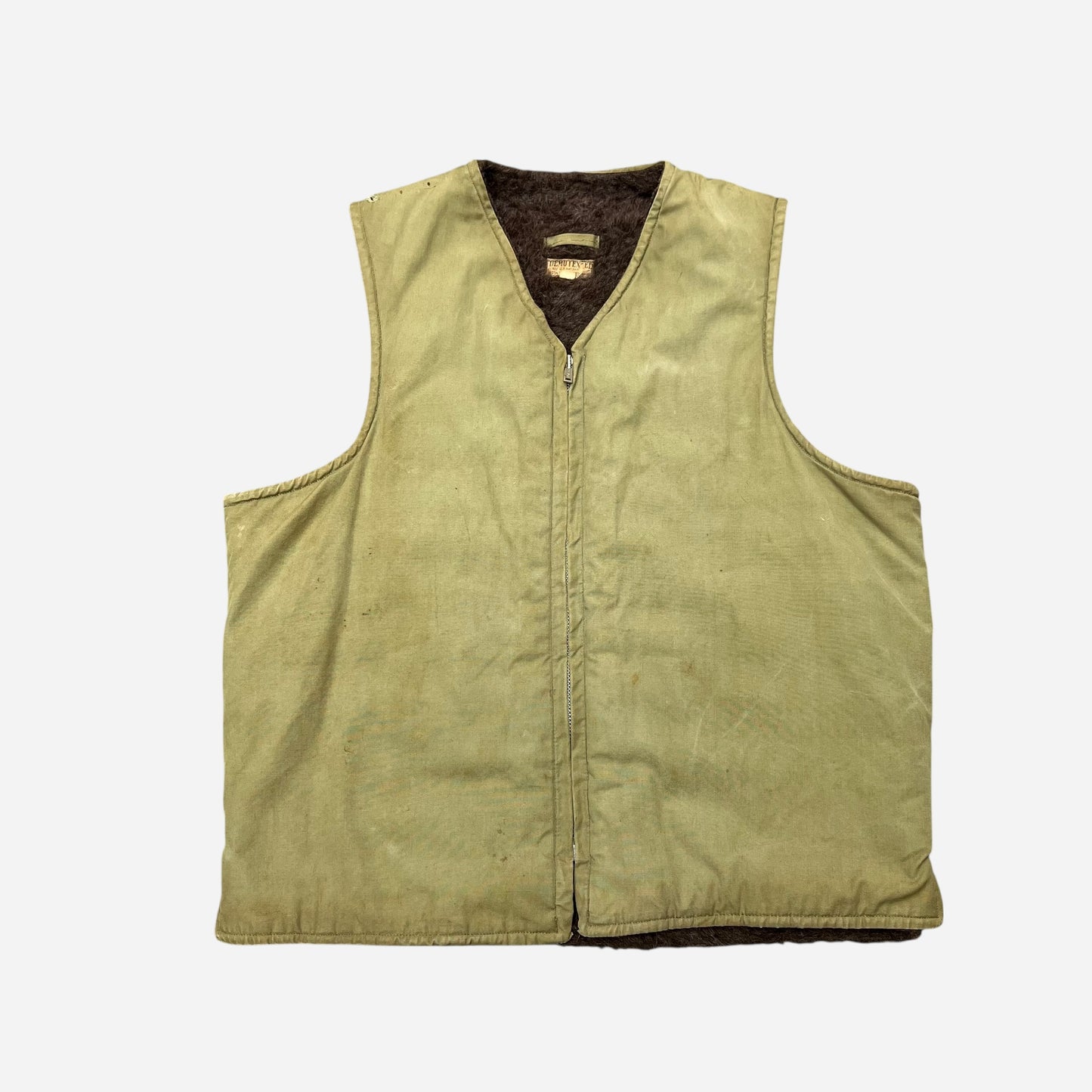 1940s Private purchase alpaca lined vest (M)