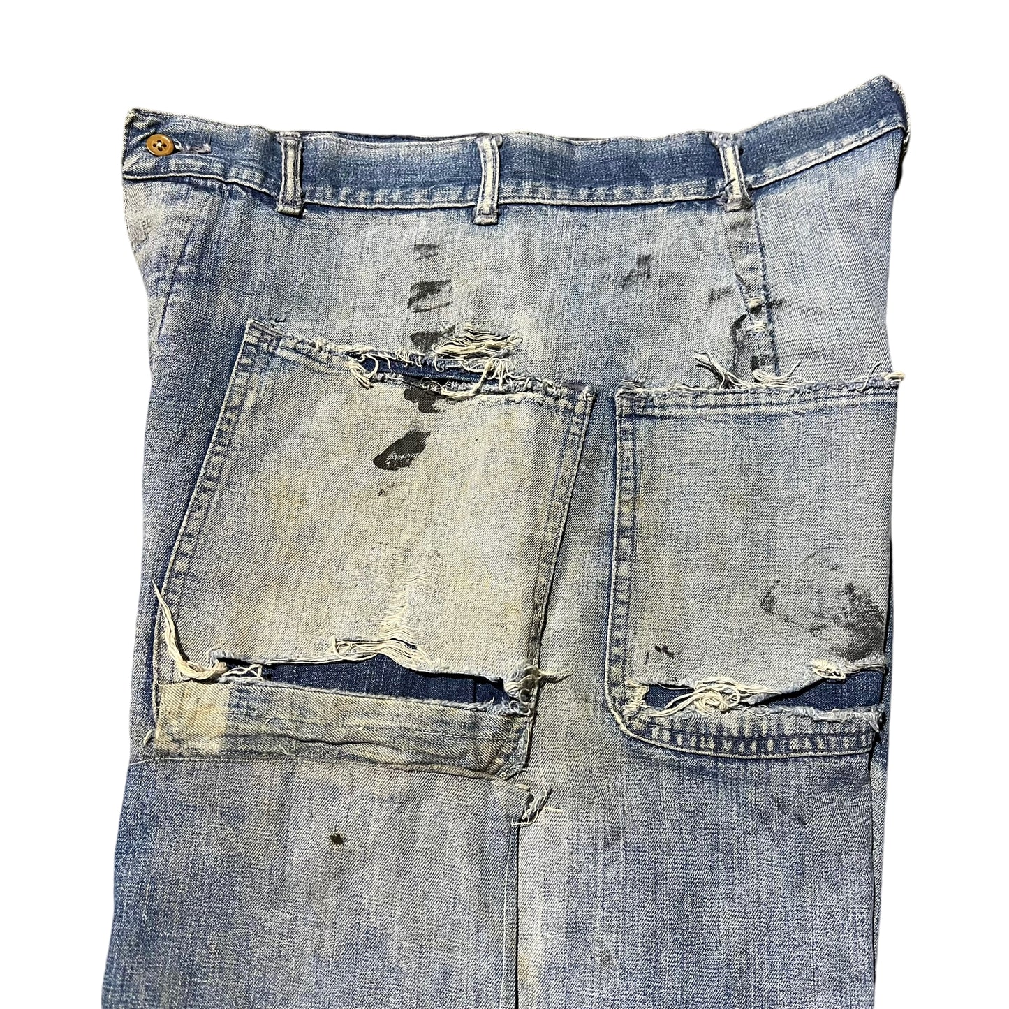1940s WWII USN 1st pattern denim dungarees (31w)