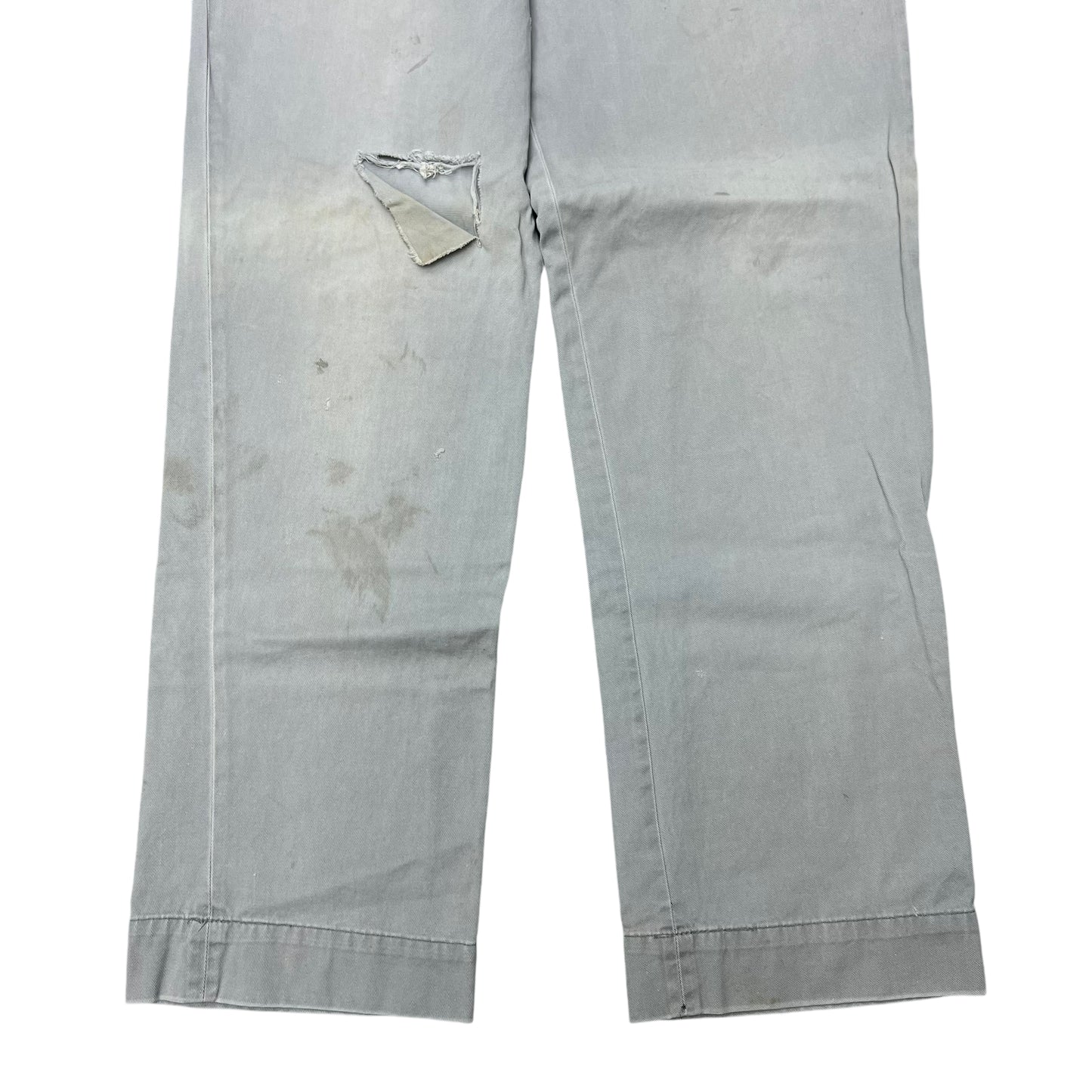 1950s Sail cloth grey chino work pants (30w)