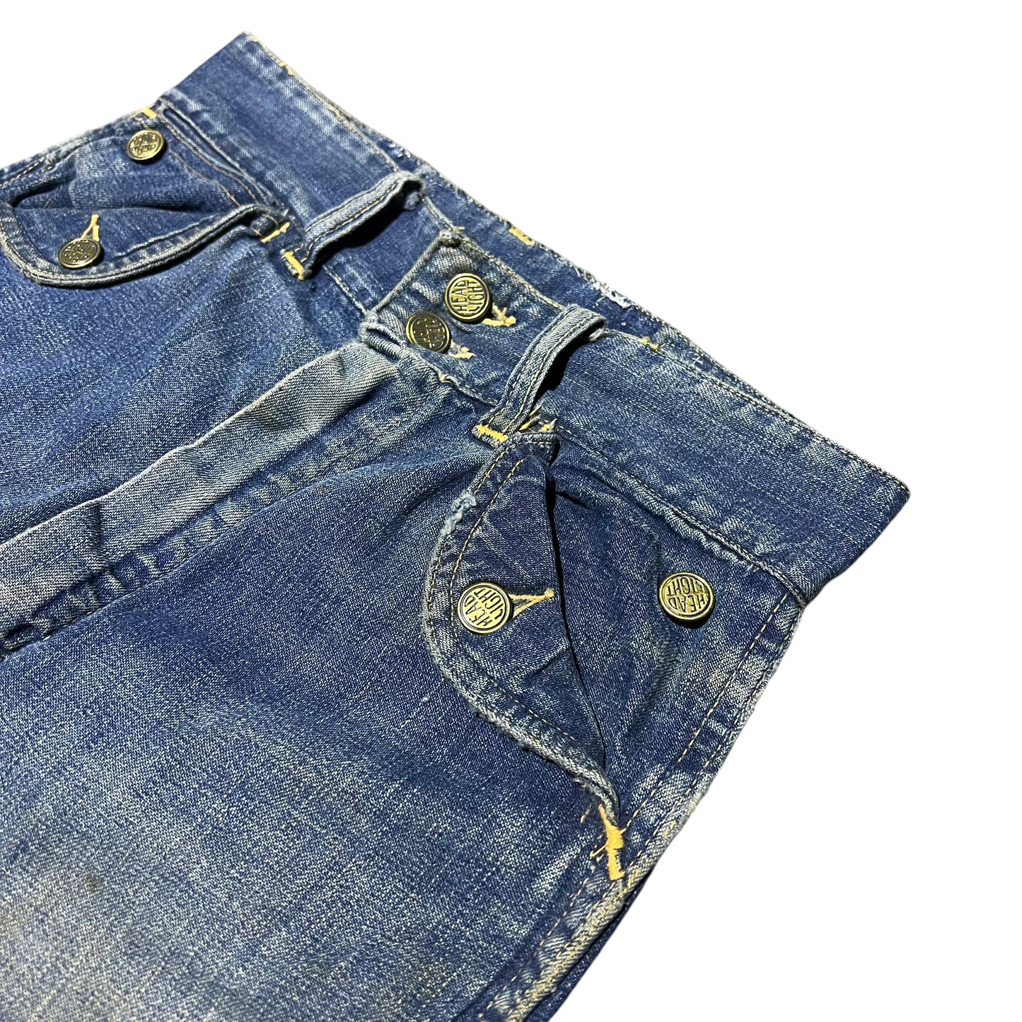 1940s Headlight mule flap pocket denim jeans (26w)