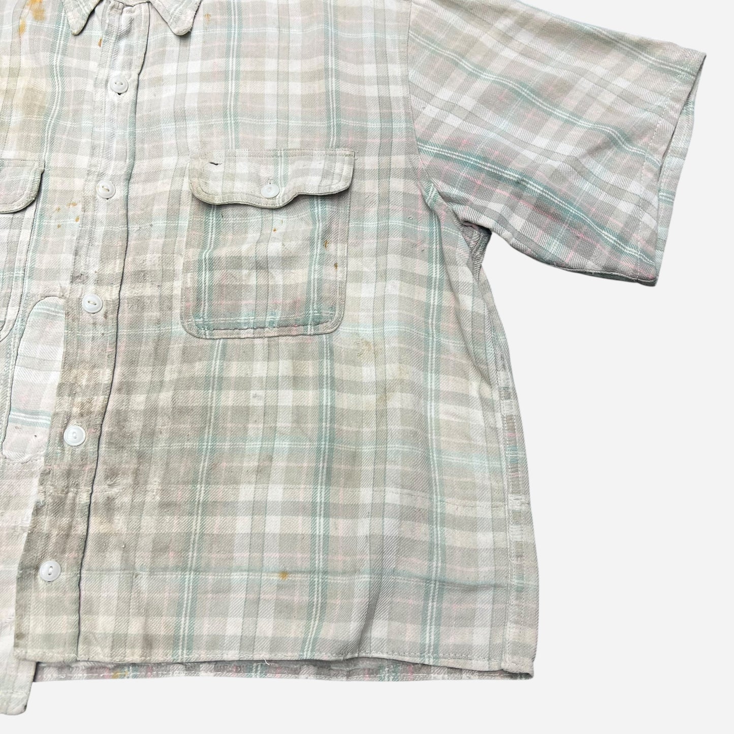 1940s Big Yank plaid cotton flannel (L)