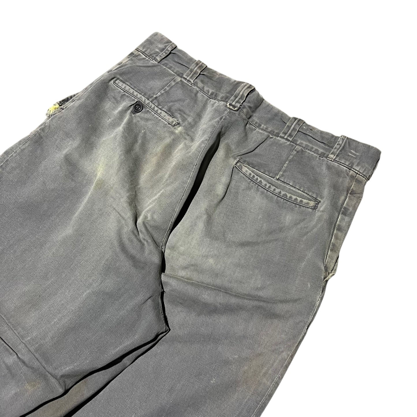 1950s Dark gray chino work pants (34w)