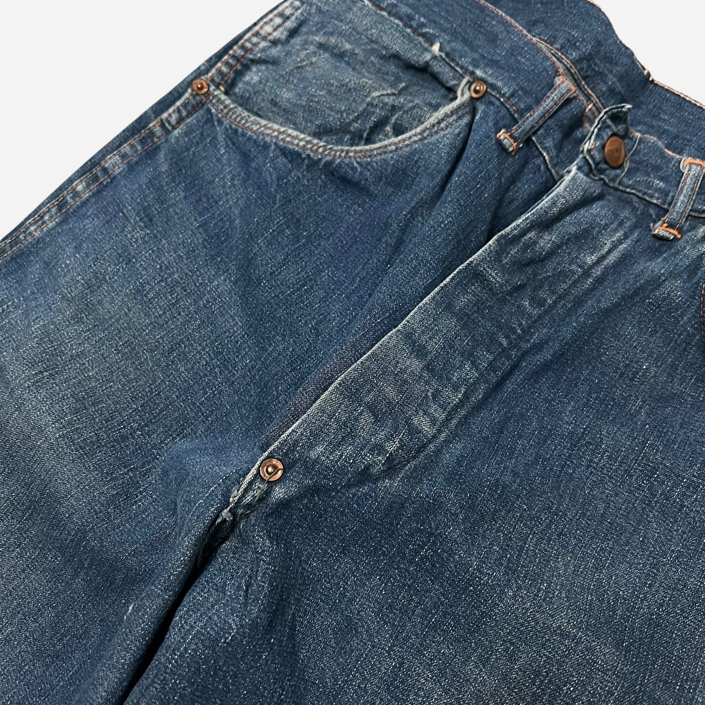 1940s Crotch rivet button fly jeans (32w)