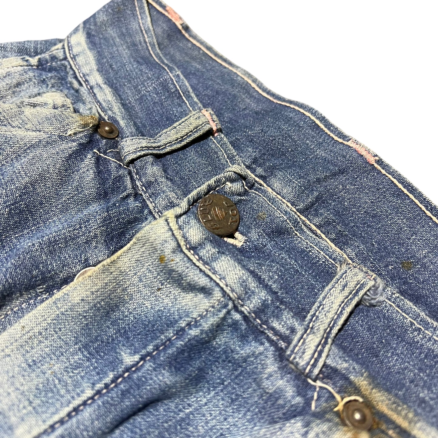 1940s Pointer crotch rivet donut button fly jeans (28w)