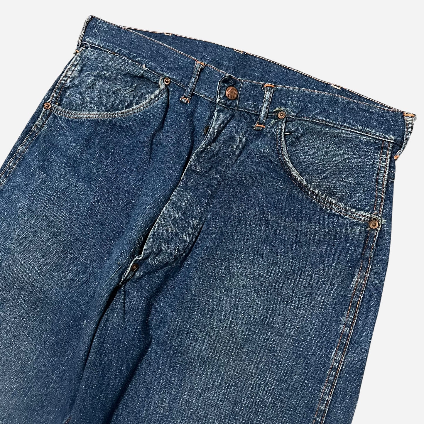 1940s Crotch rivet button fly jeans (32w)