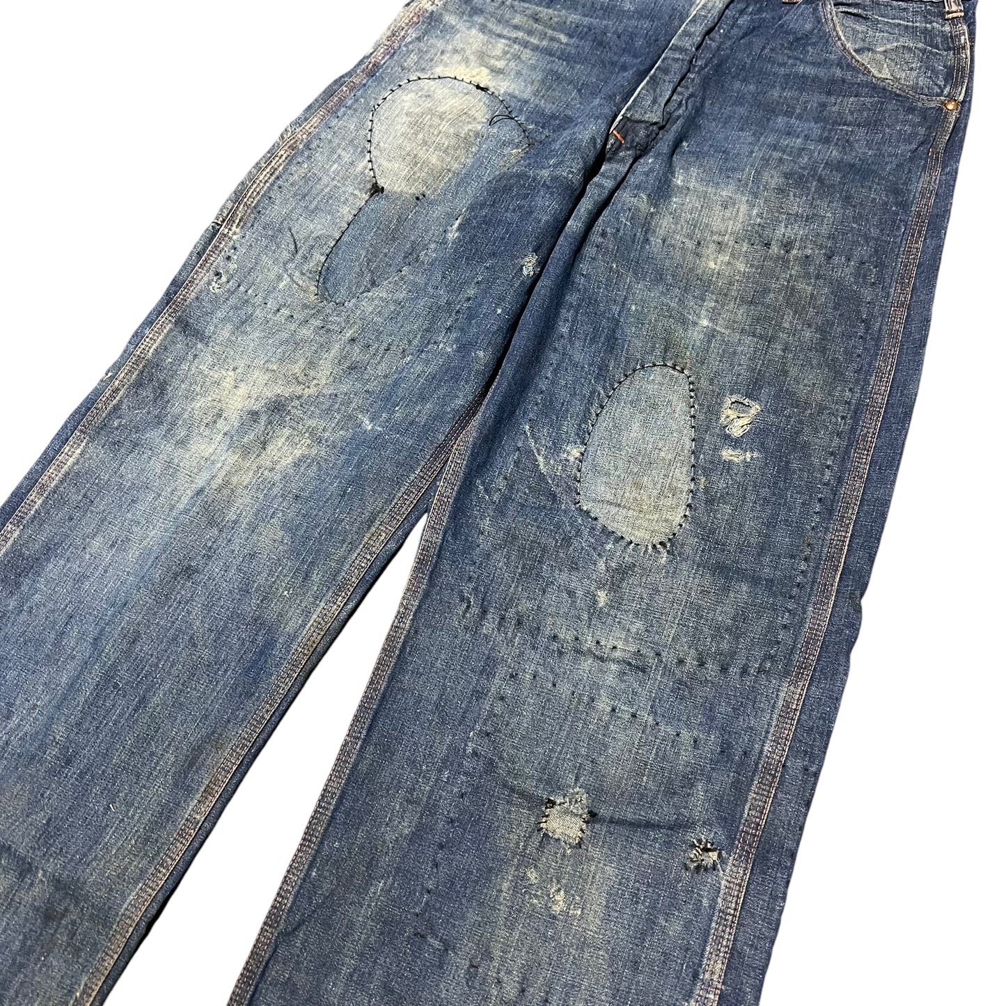 1950s Repaired carpenter jeans (30w)