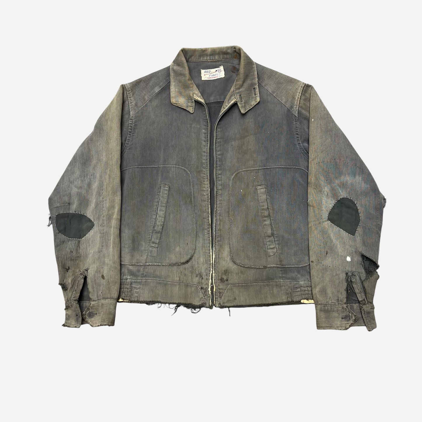 1950s Gray pique cotton jacket (M)