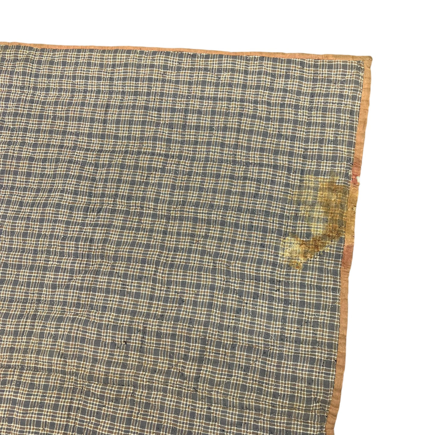 1910s-1930s Calico color block quilt (77”x64”)