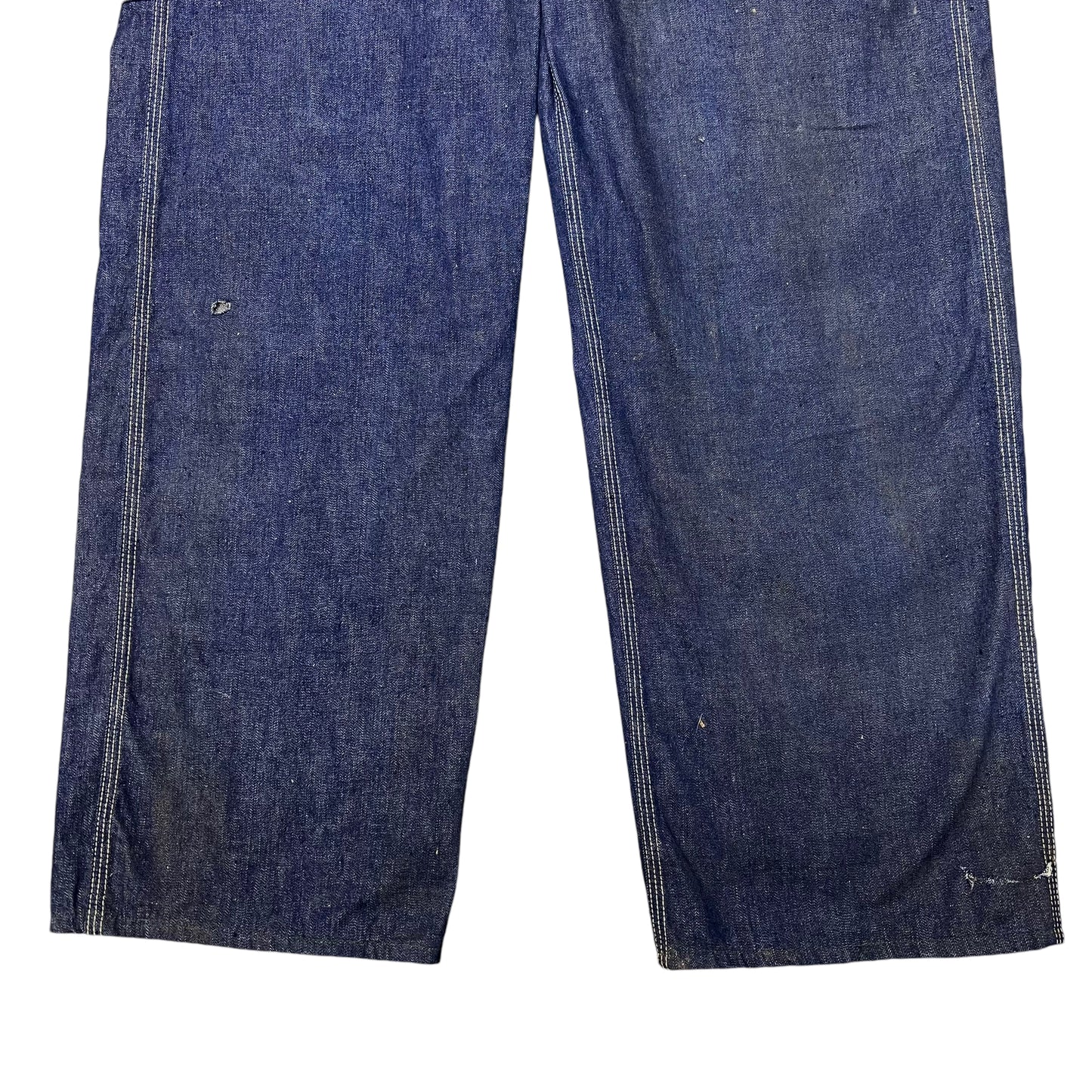 1930s N&W dark wash denim overalls (38w)