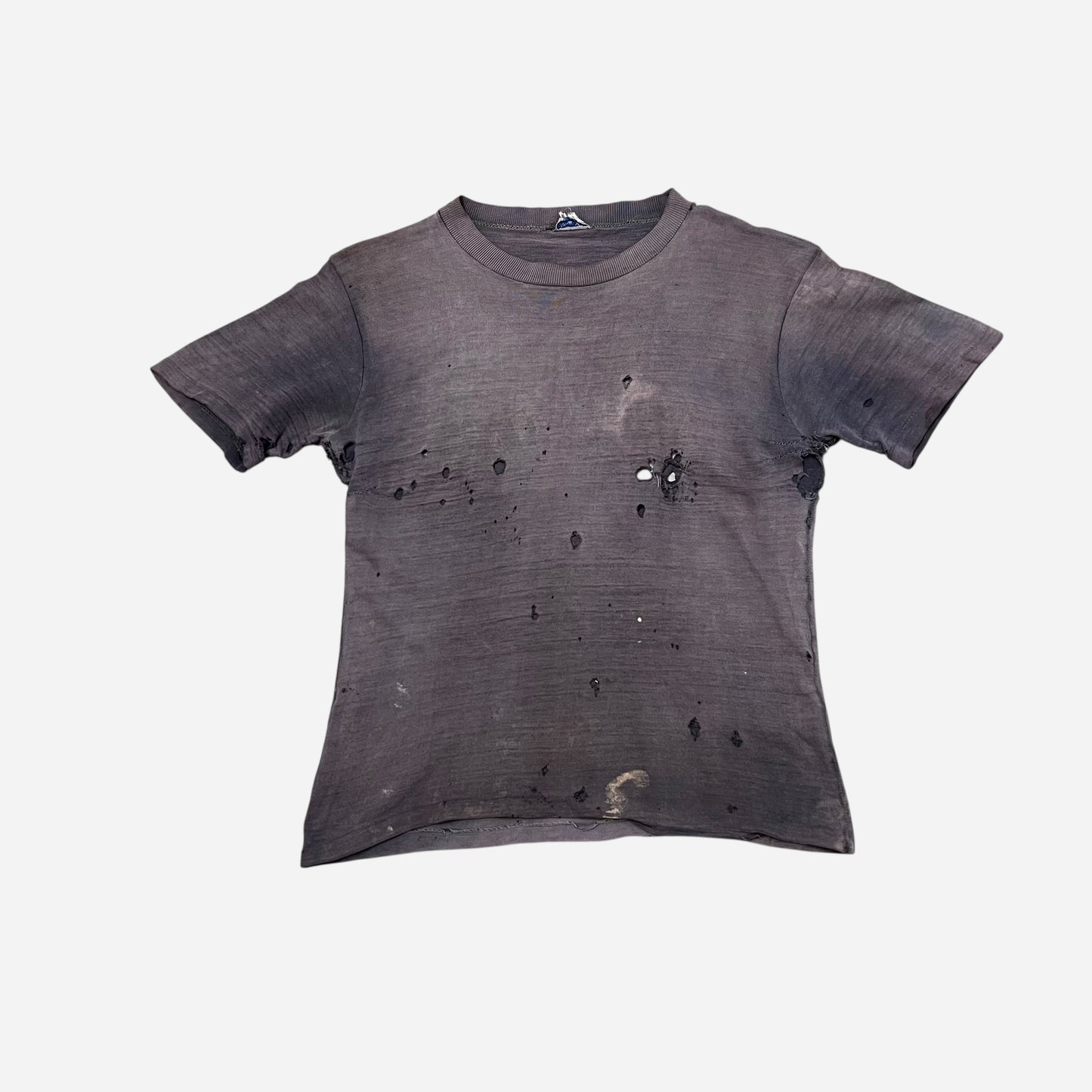 1950s Black sun faded thrashed t shirt (S)