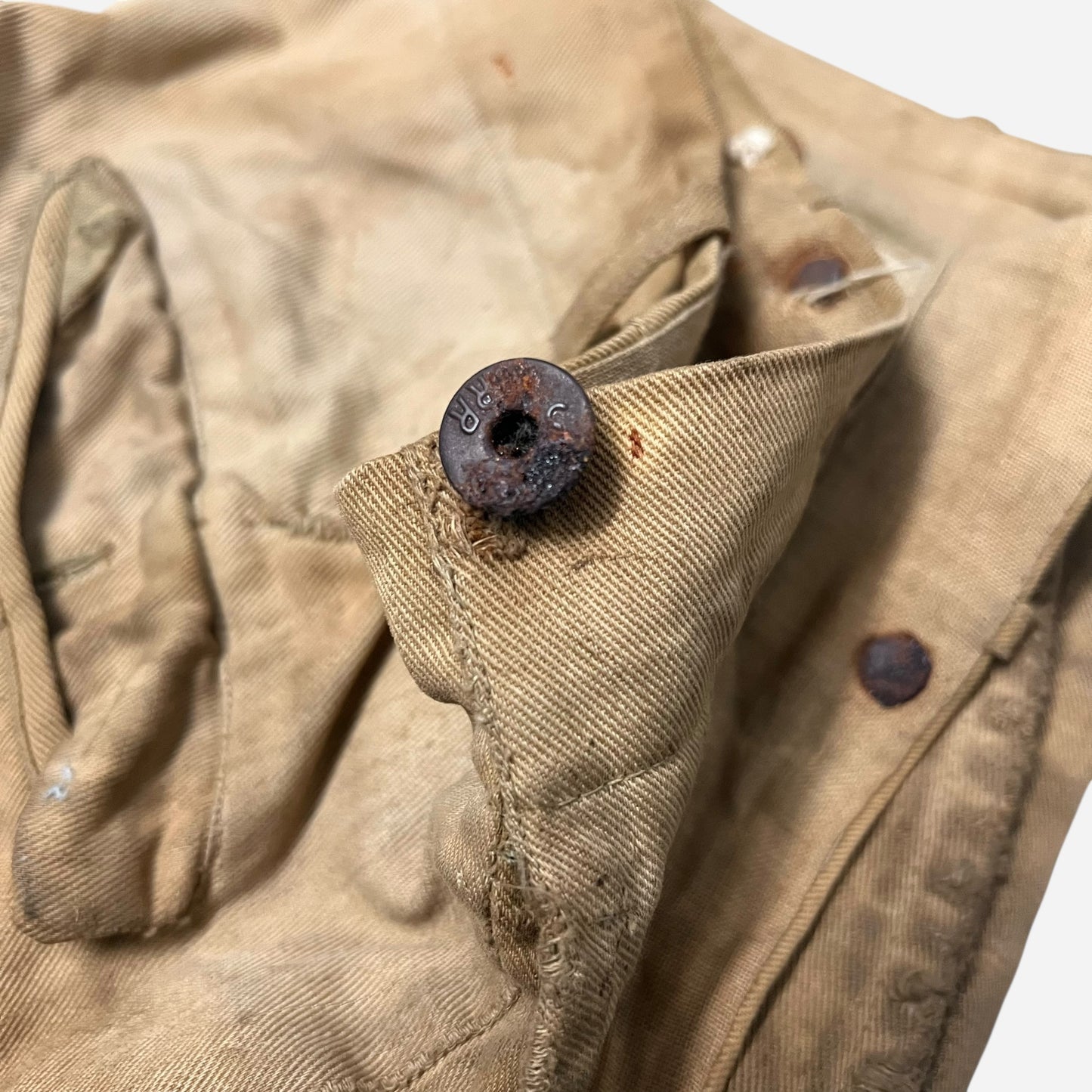 1910s Sweet Orr heavily repaired pants (33w)