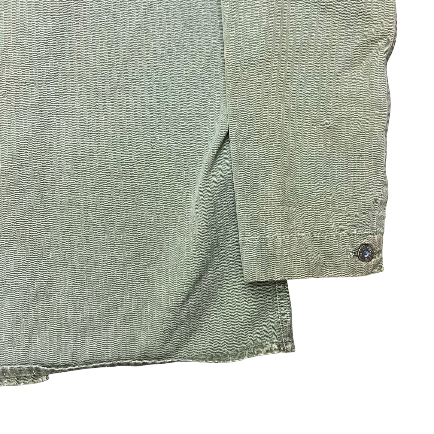 1950s USMC Korean War P41 USN worn HBT shirt jacket stenciled “Doc” (M)