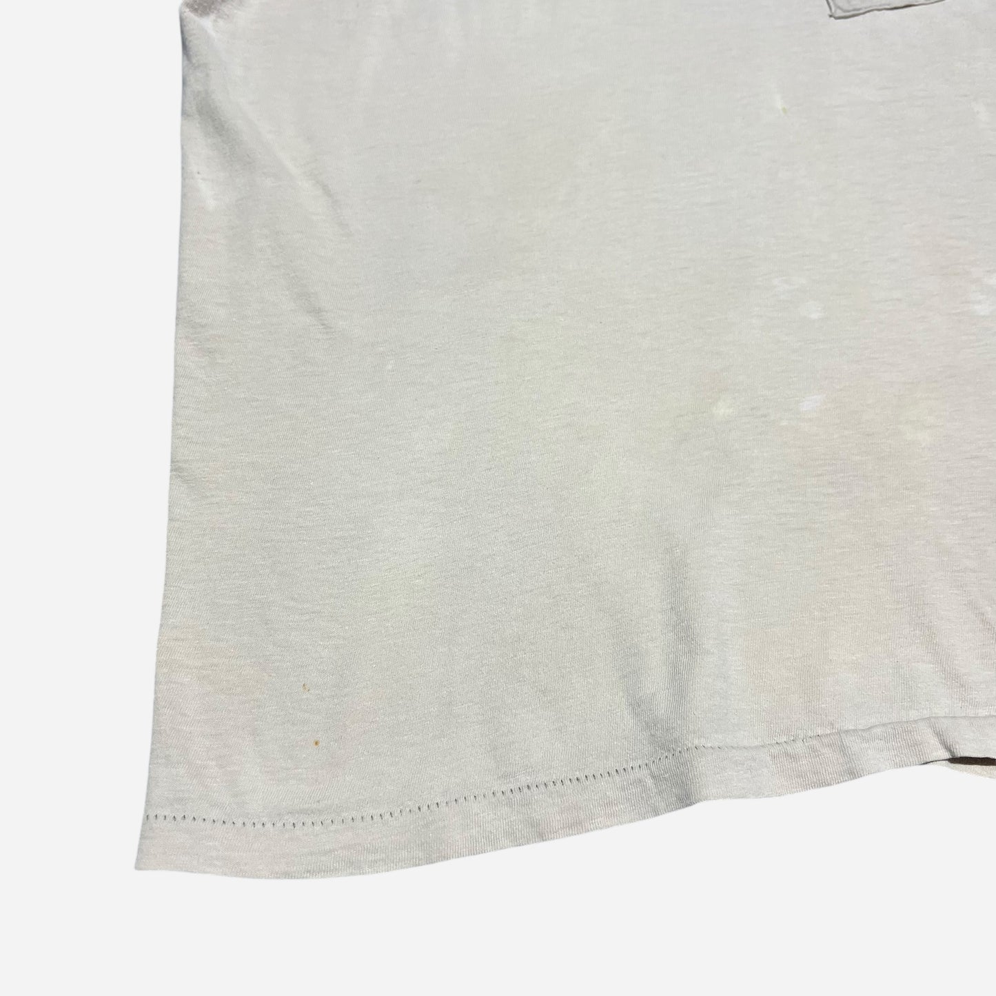 1970s White cotton pocket t shirt (M)