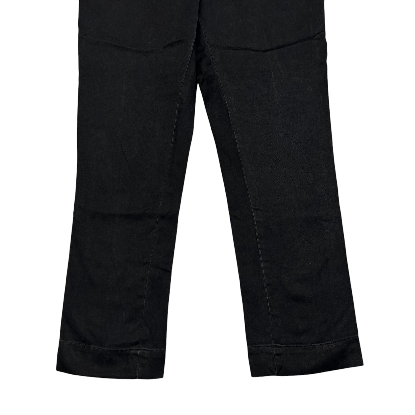 1950s Levi’s women’s black pearl snap cotton side zips (24w)