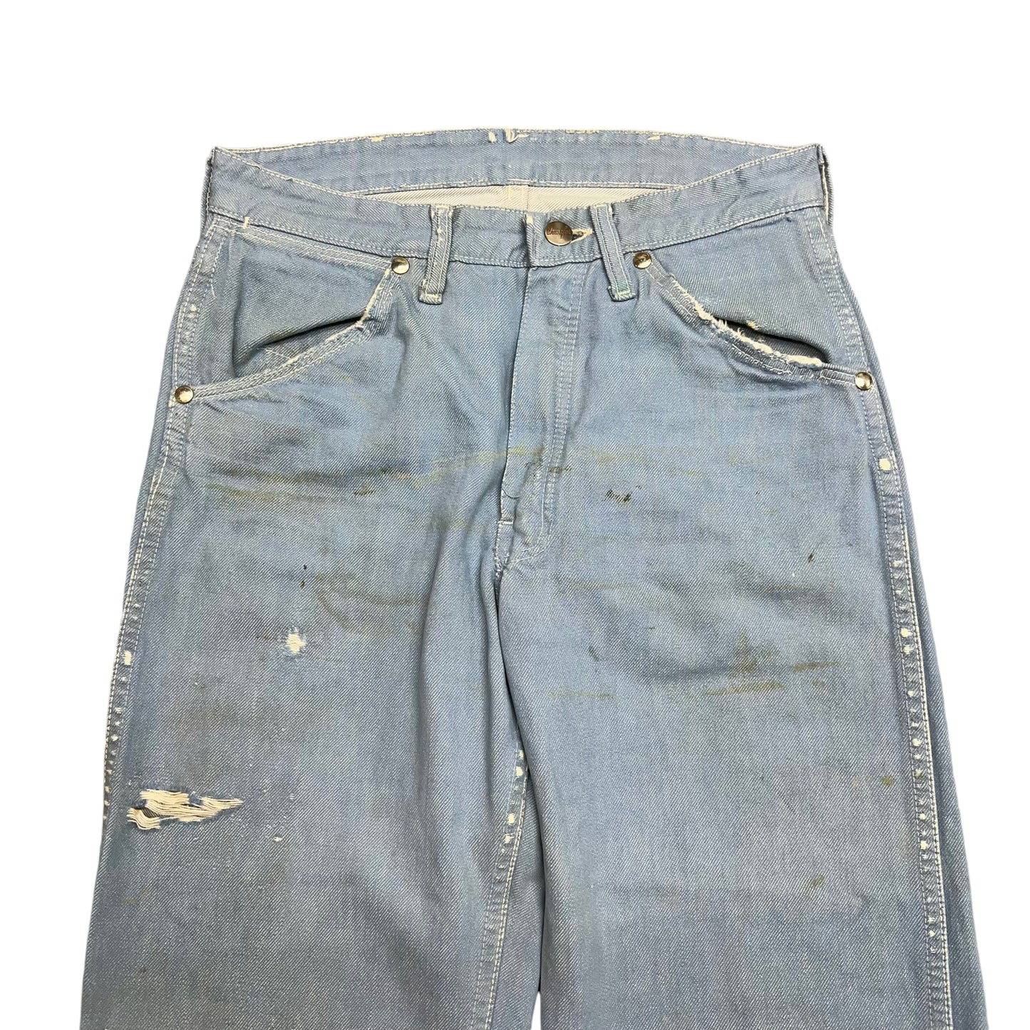 1950s Wrangler Blue Bell light blue denim repaired (28w)