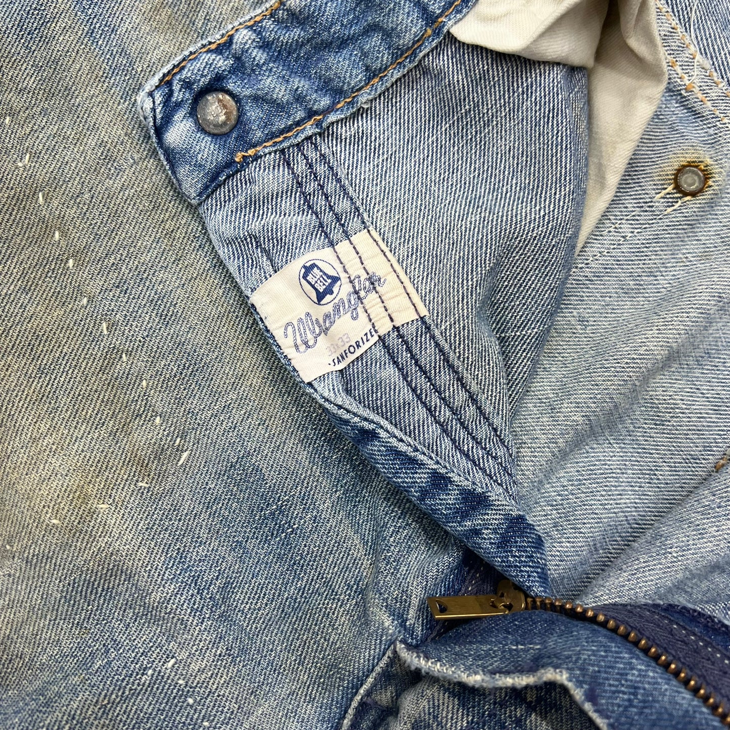 1950s Wrangler Blue Bell distressed cowboy denim jeans (30w)
