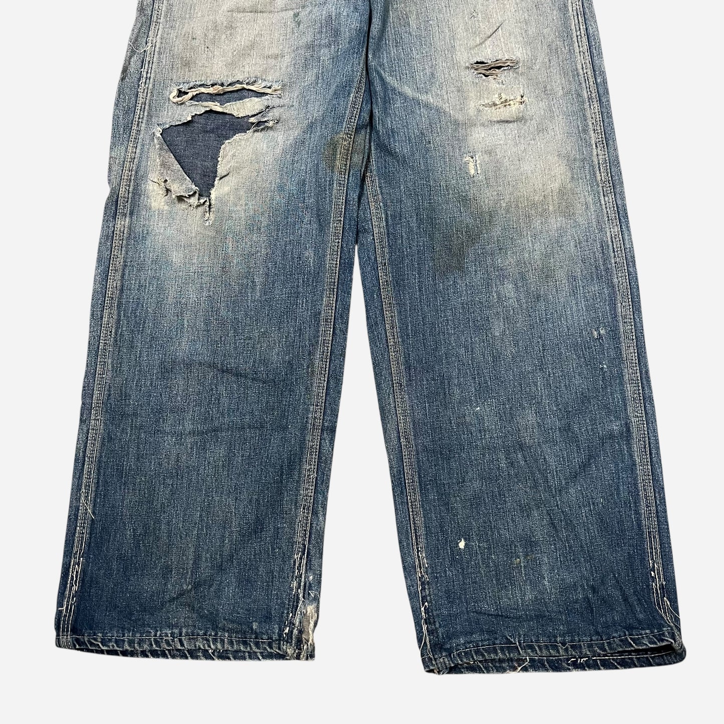 1950s Repaired lace back jeans (29w)