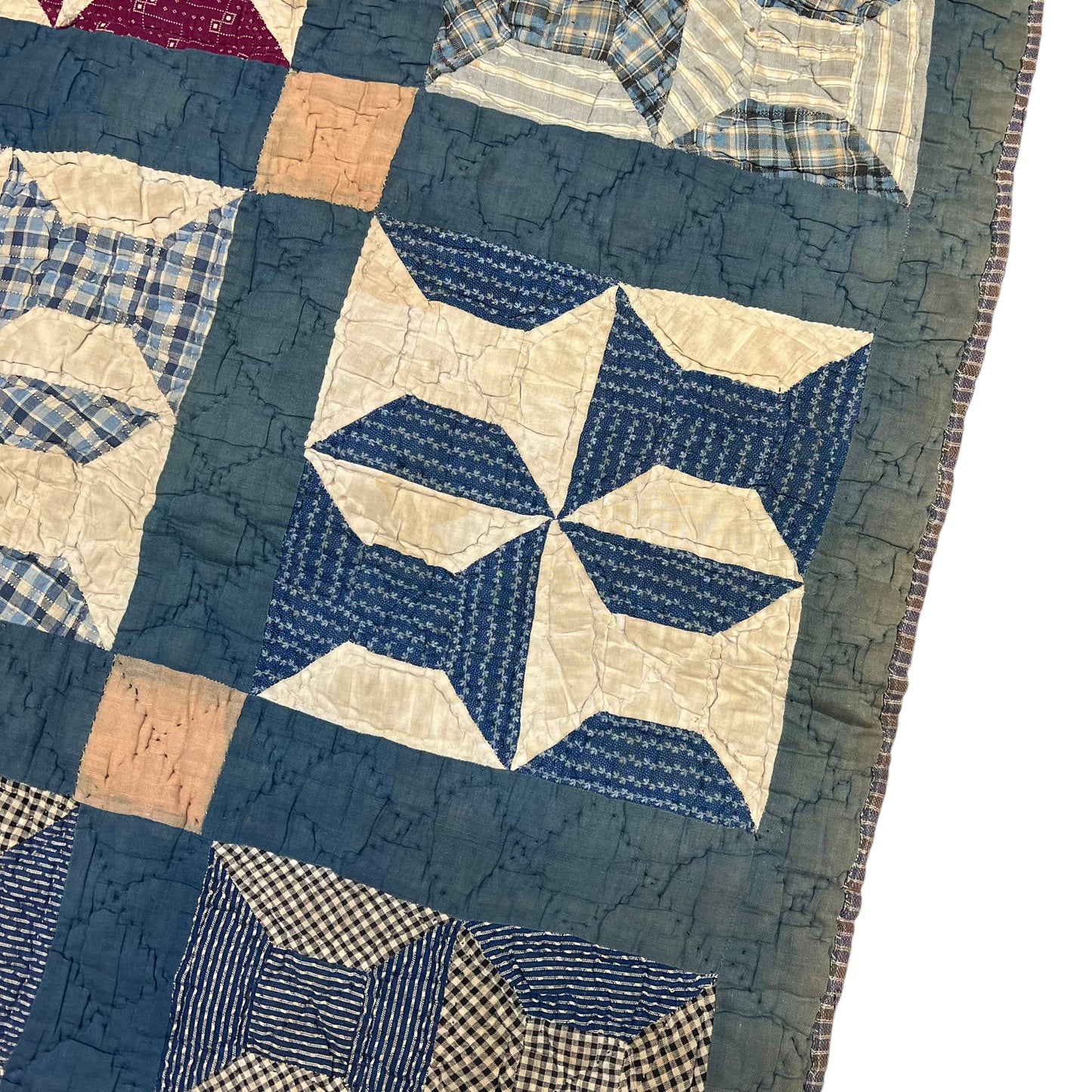 1910s-1930s Calico quilt (73”x63”)