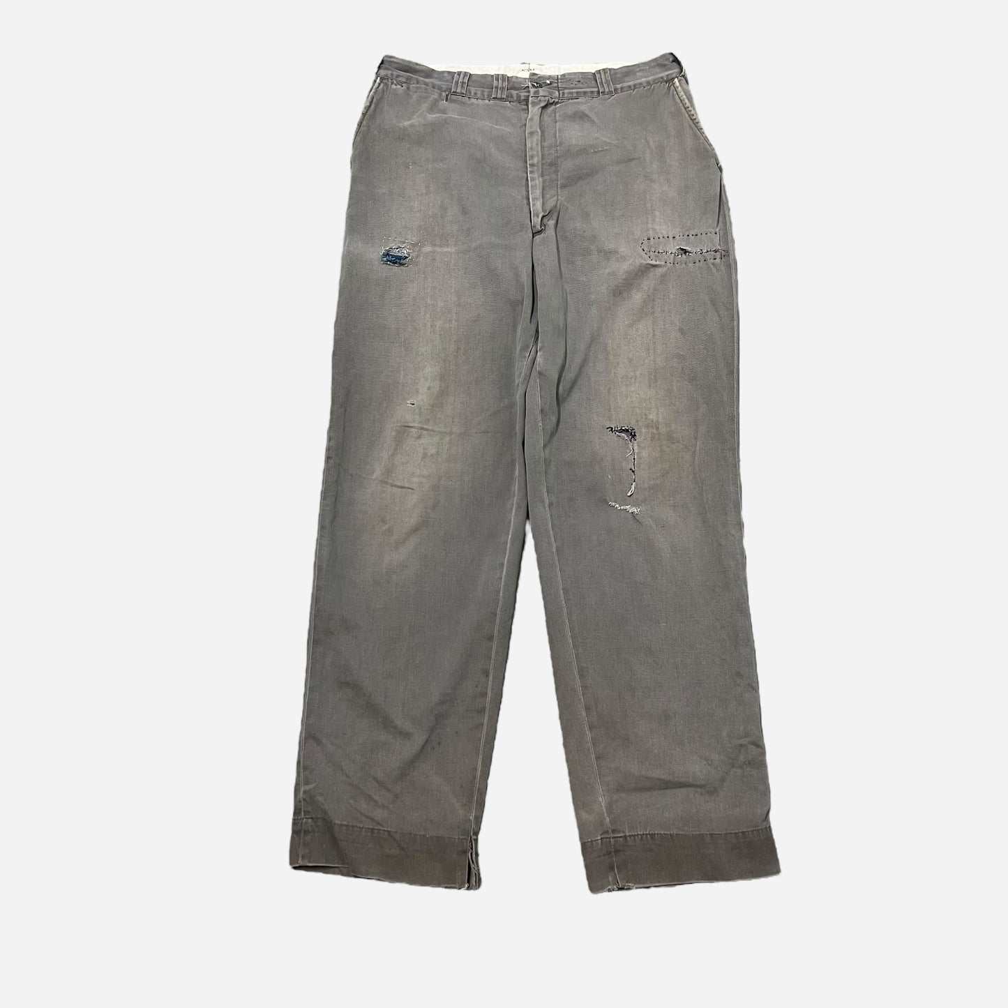 1960s Big Mac repaired gray chinos (33w)