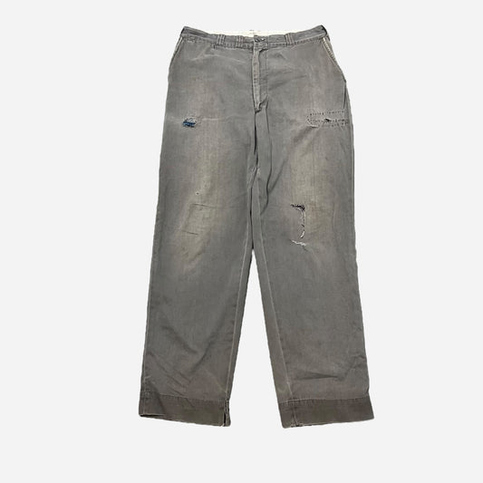 1960s Big Mac repaired gray chinos (33w)
