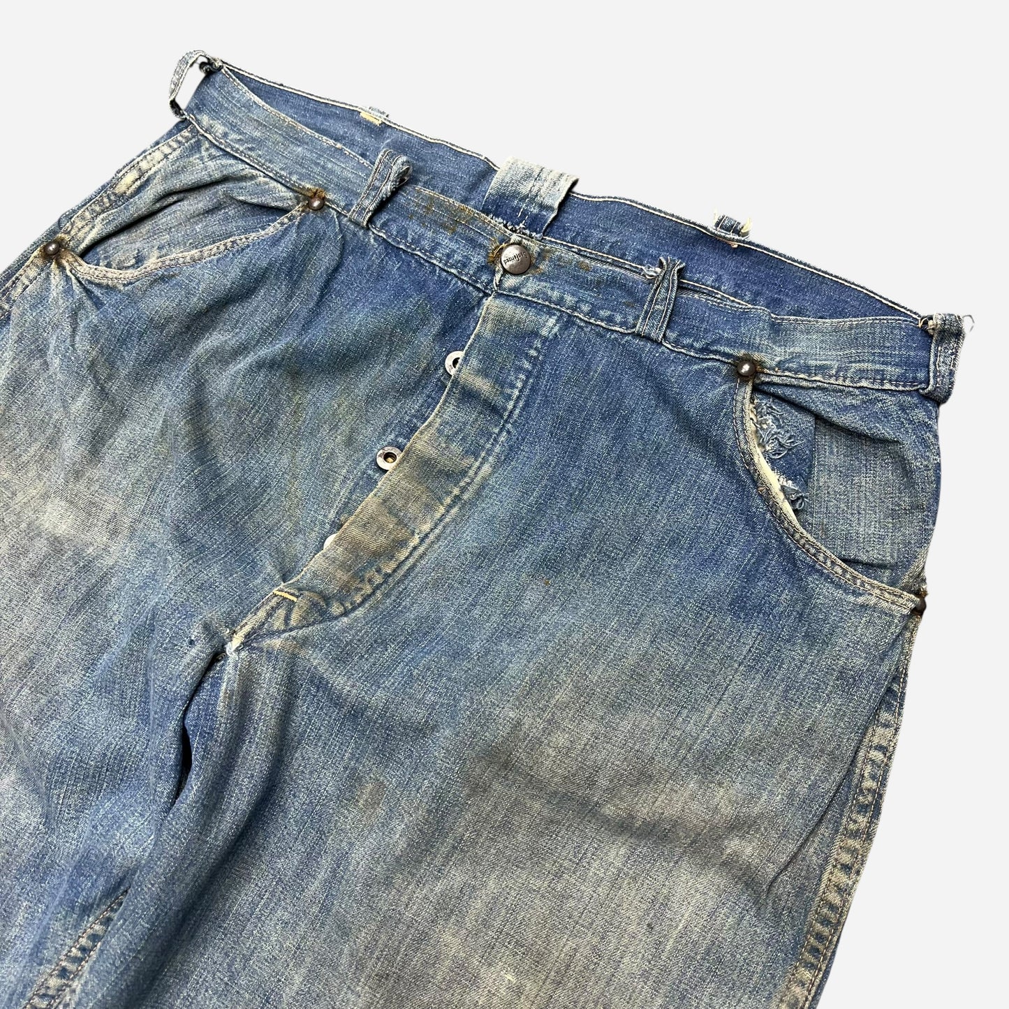 1940s Donut button fly sanforized denim jeans (34w)