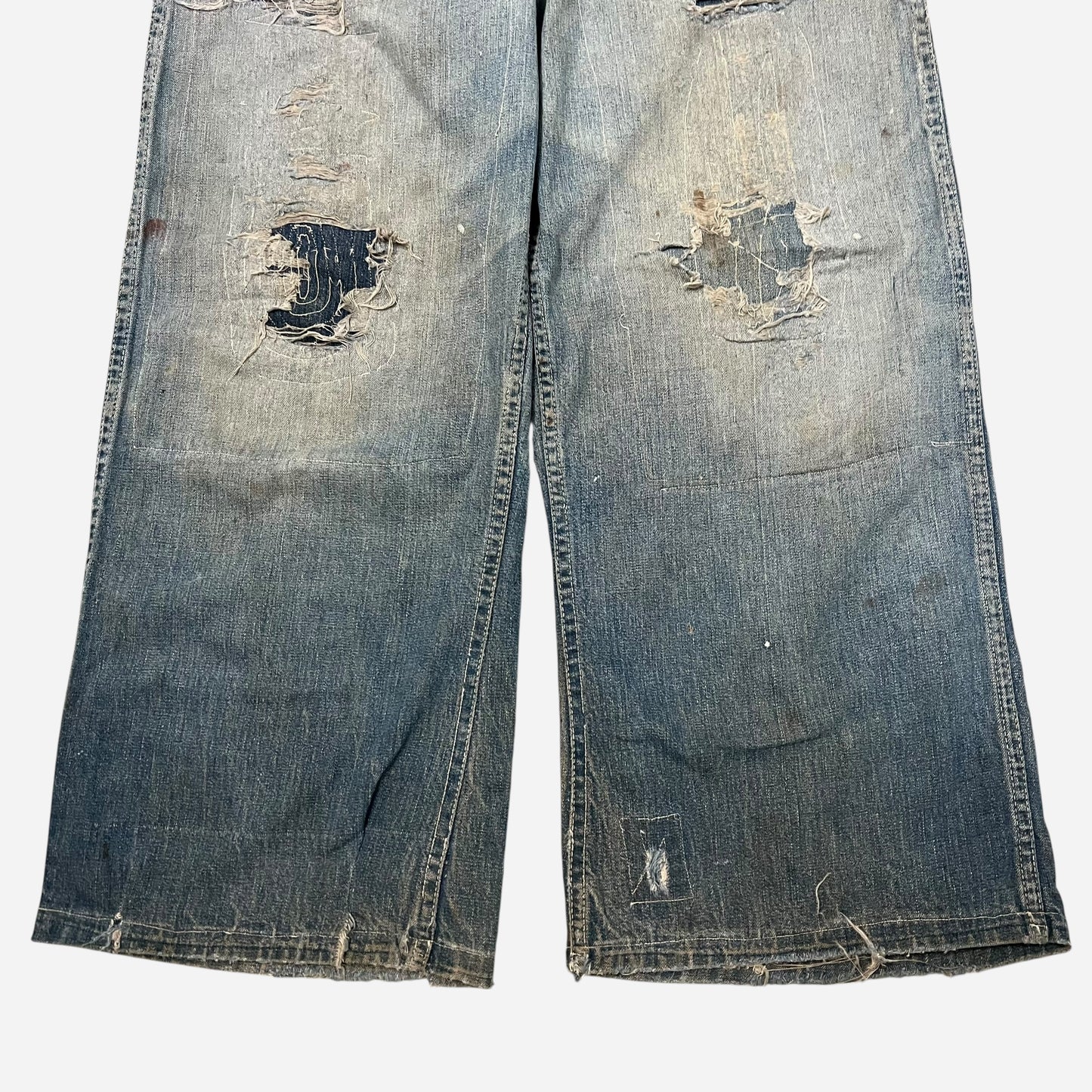 1950s Lace back repaired jeans (28w)