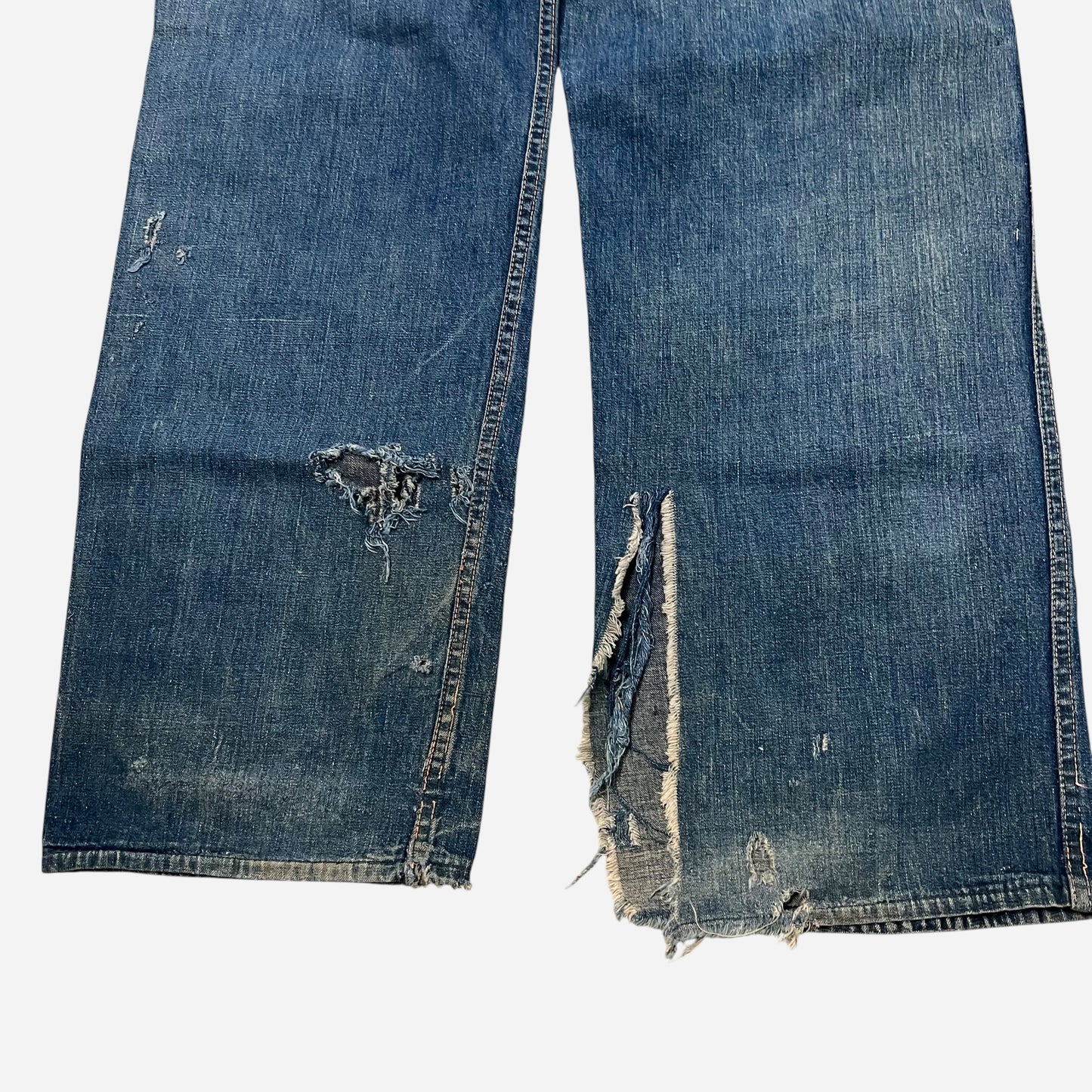 1940s Fatigue pocket donut button fly jeans (33w)