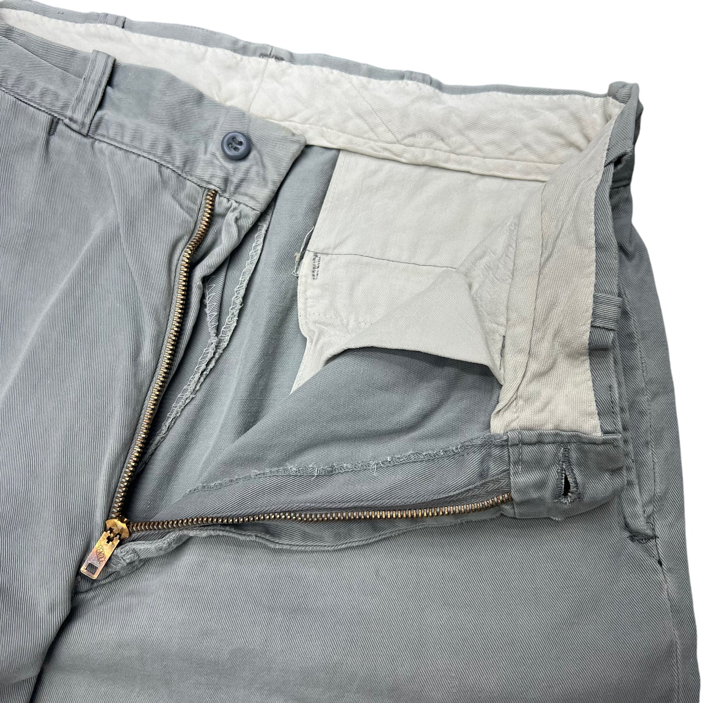 1950s Sail cloth grey chino work pants (30w)