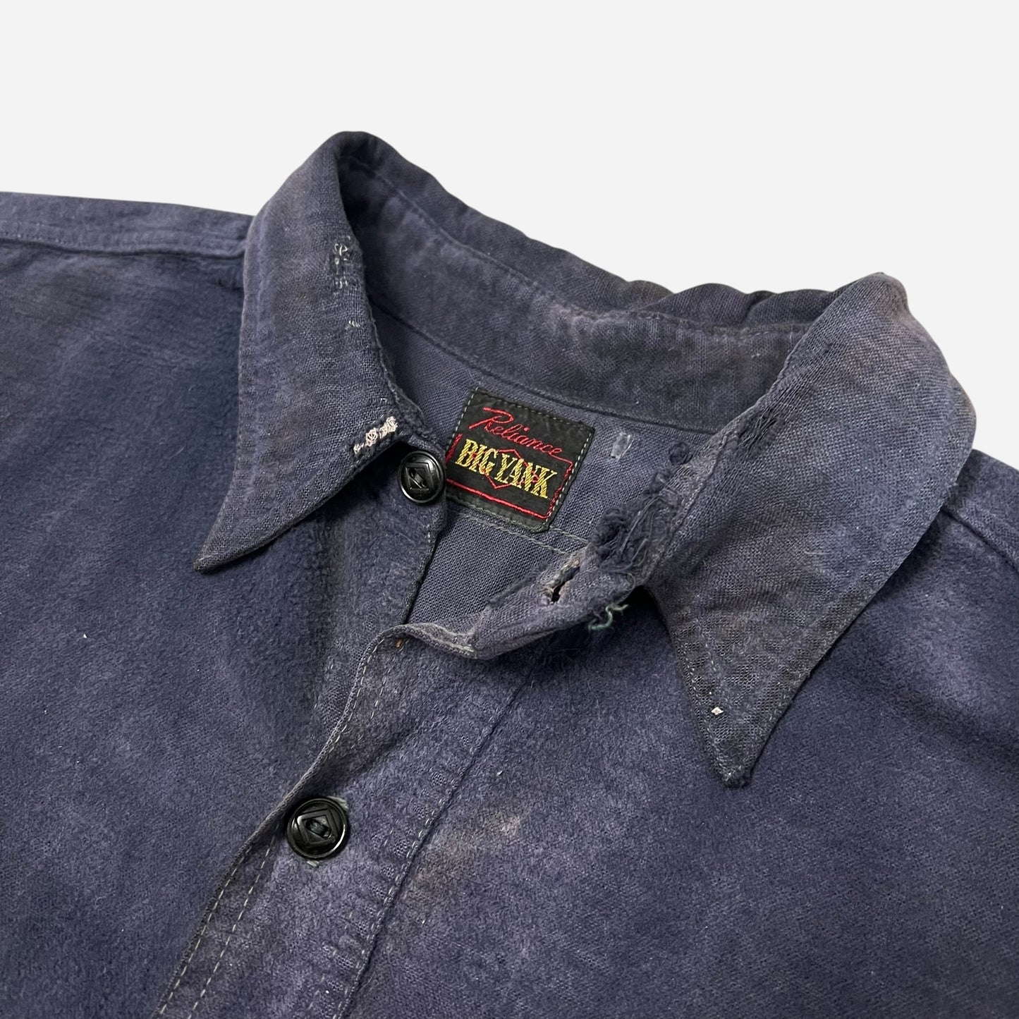 1940s Big Yank mountain pocket cotton shirt flannel (L)