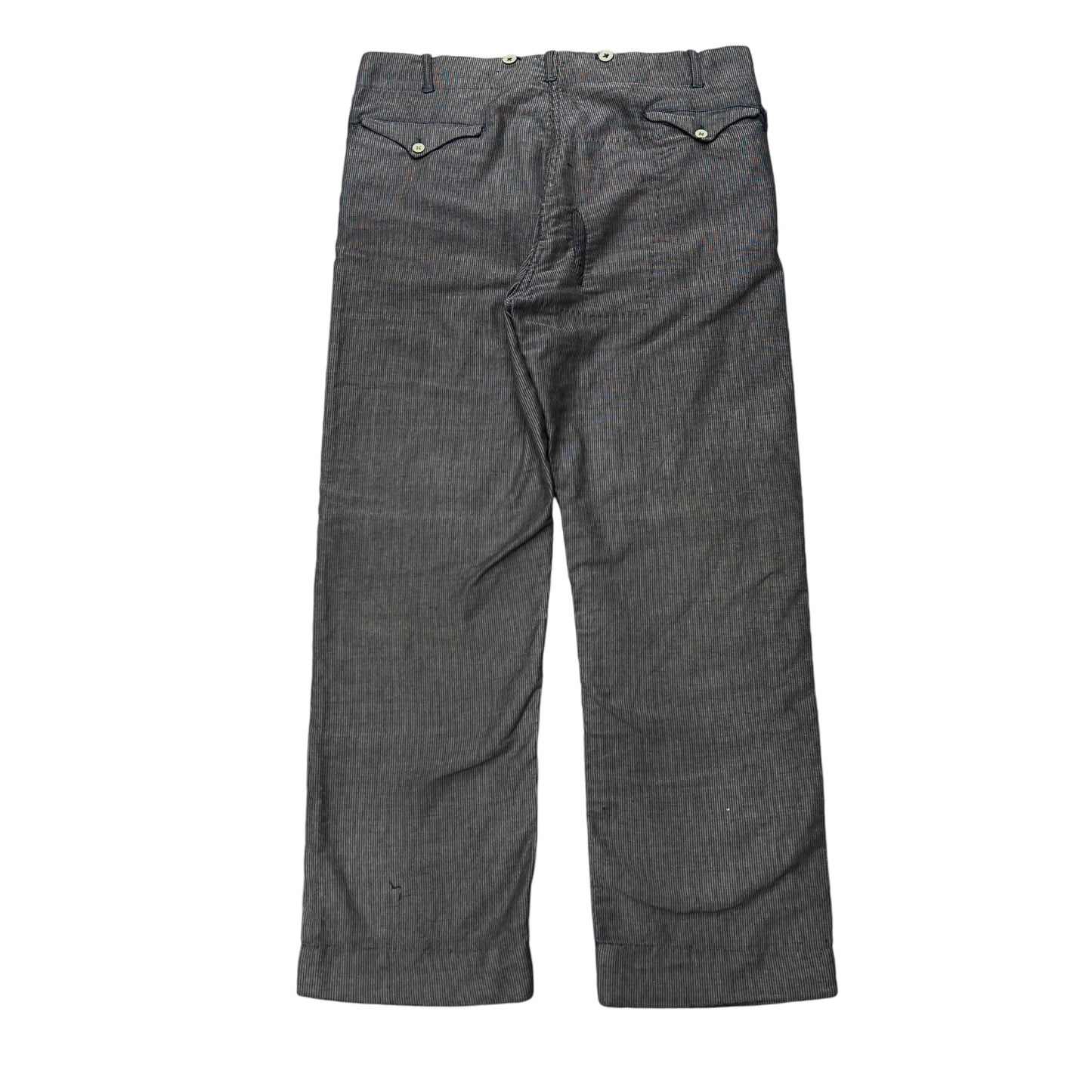 1920s Stifel moleskin salt & pepper work pants (36w)