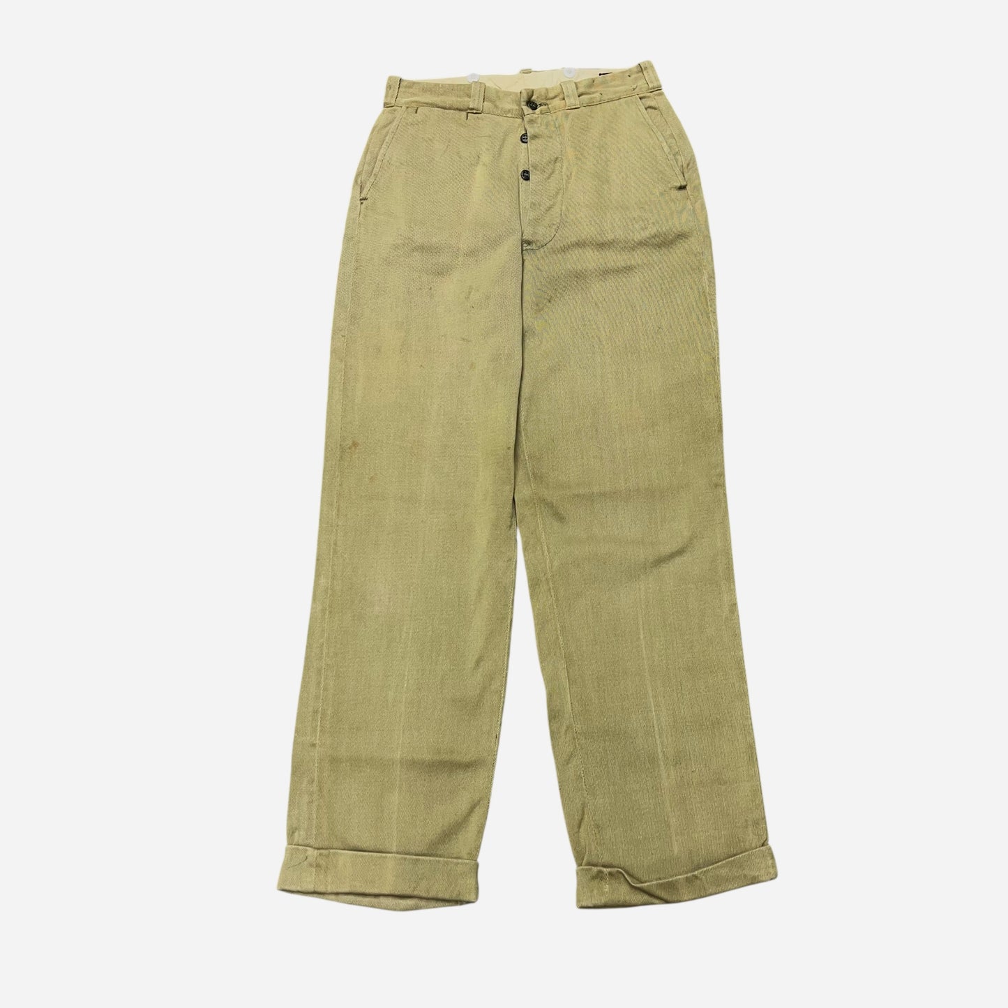 1950s Lee whipcord button fly work pants (29w)