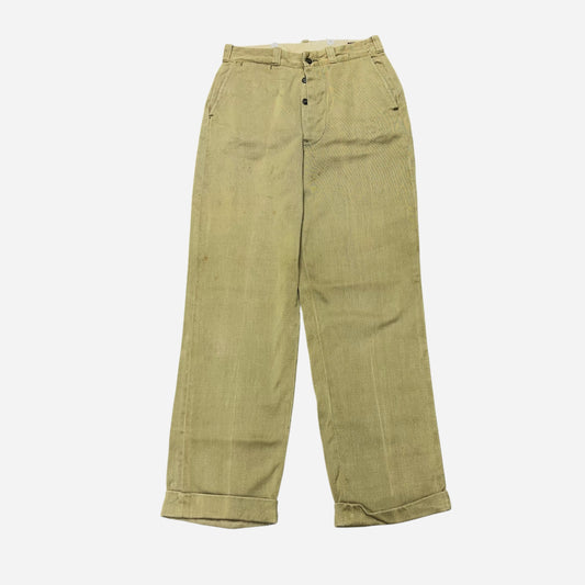 1950s Lee whipcord button fly work pants (29w)