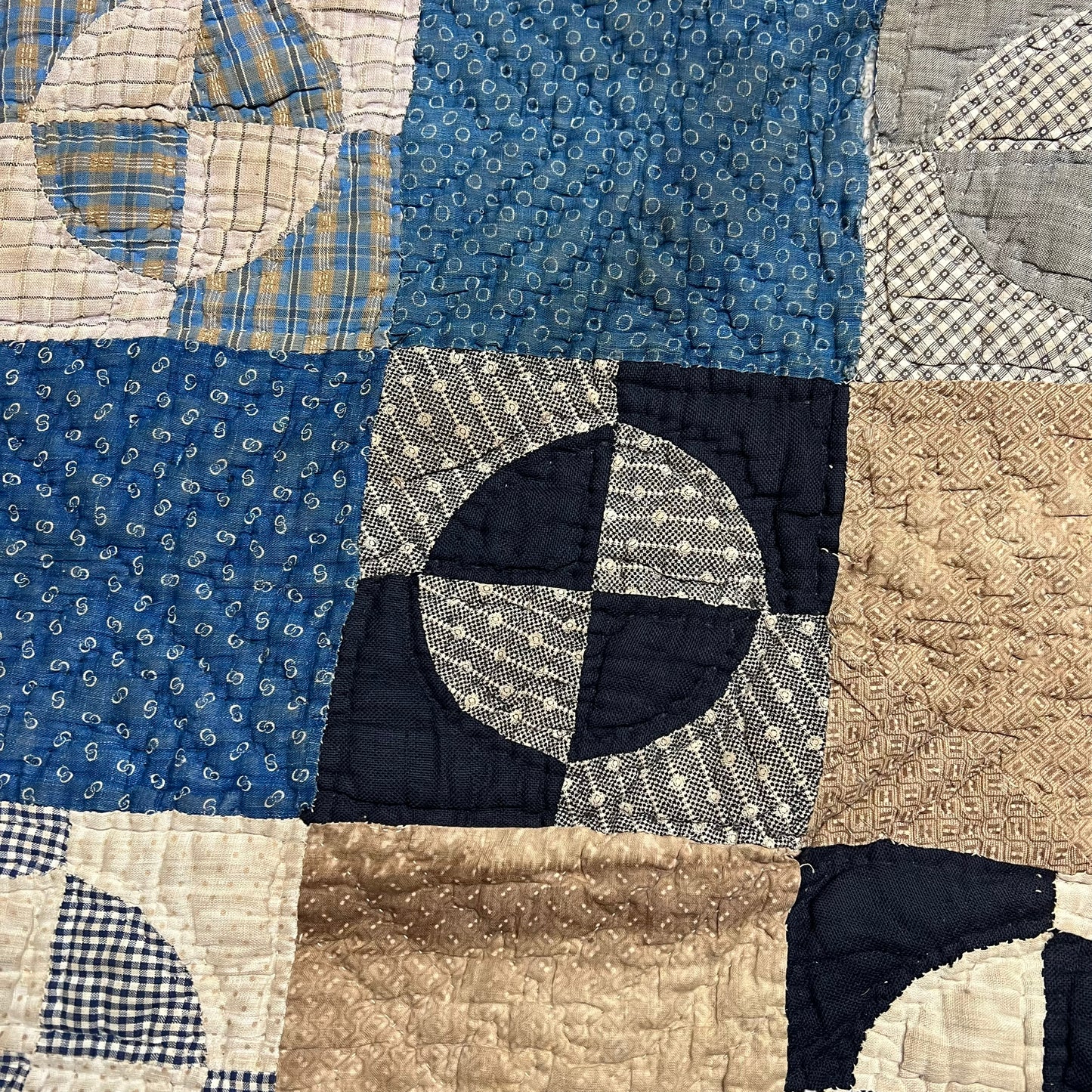 1910s-1920s Calico quilt (73”x63”)