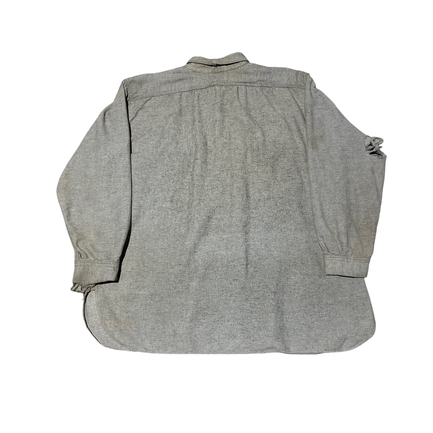 1920s Grey wool pull over work shirt (M/L)