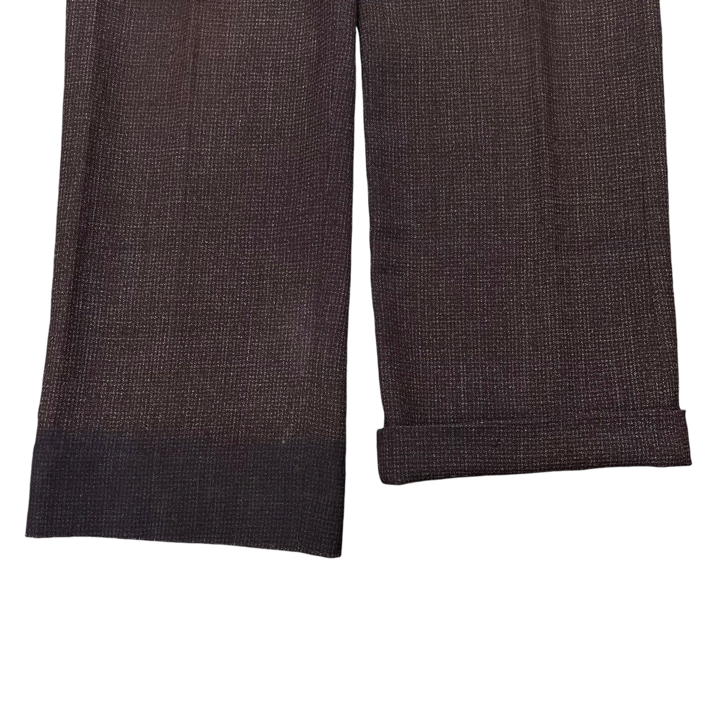 1930s NRA brown faded cotton/wool blend fleck pattern pants (34w)
