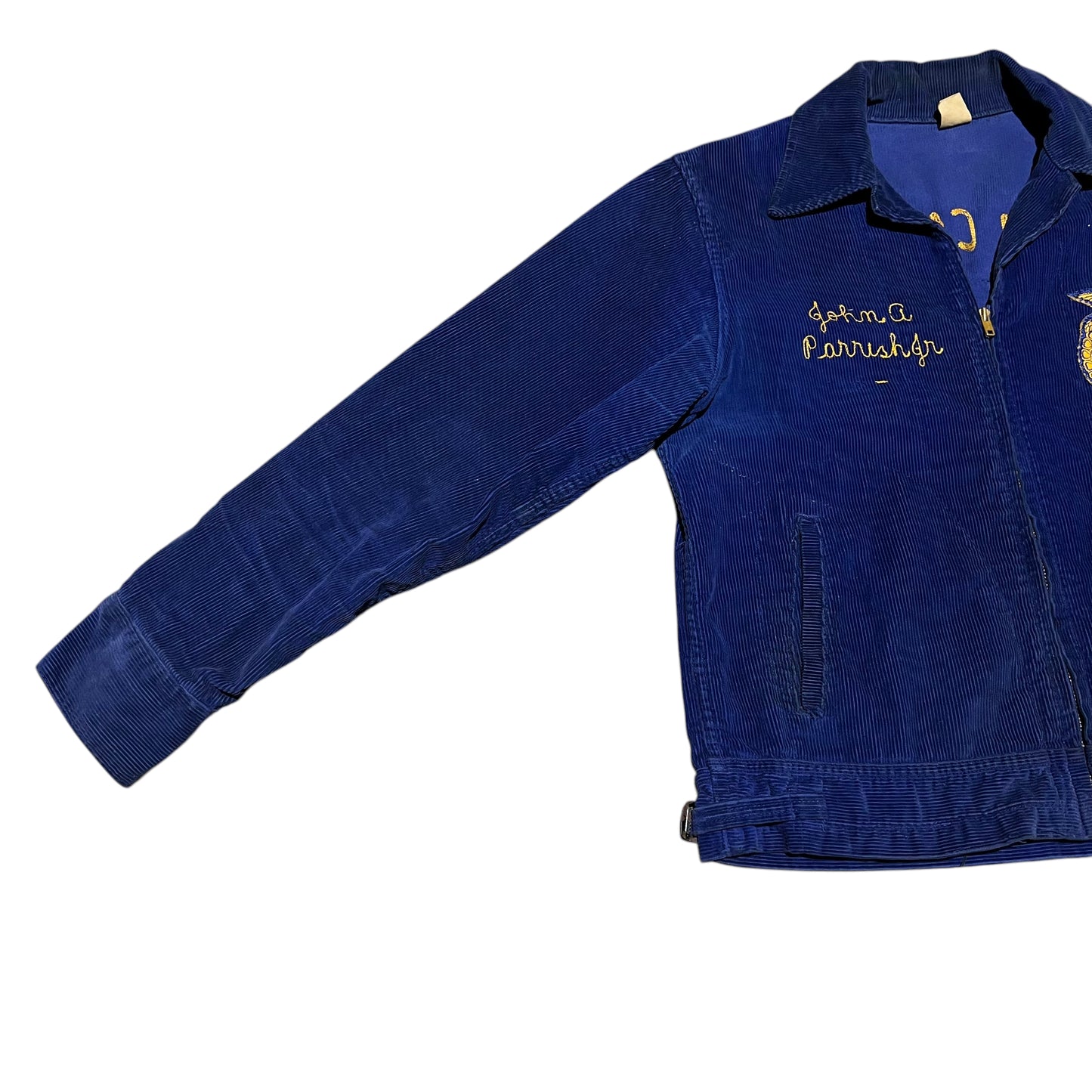 1950s 1960s Blue corduroy FFA jacket (M)