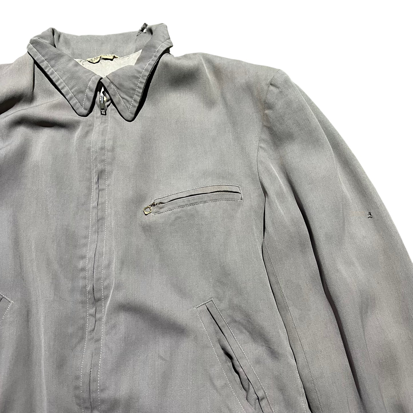 1940s Gabardine belt back jacket (M)