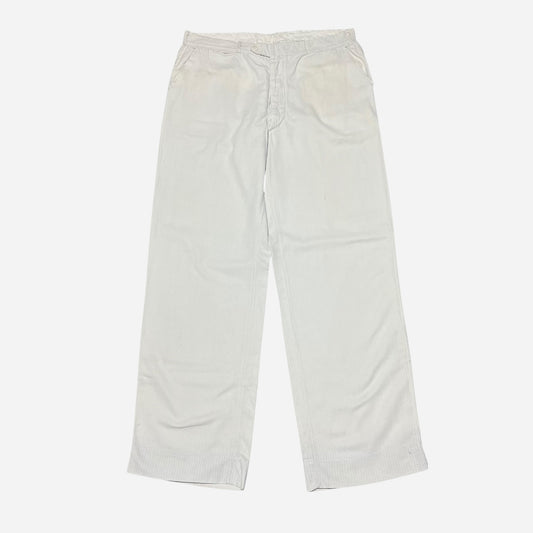 1920s White pattern cotton summer pants (36w)