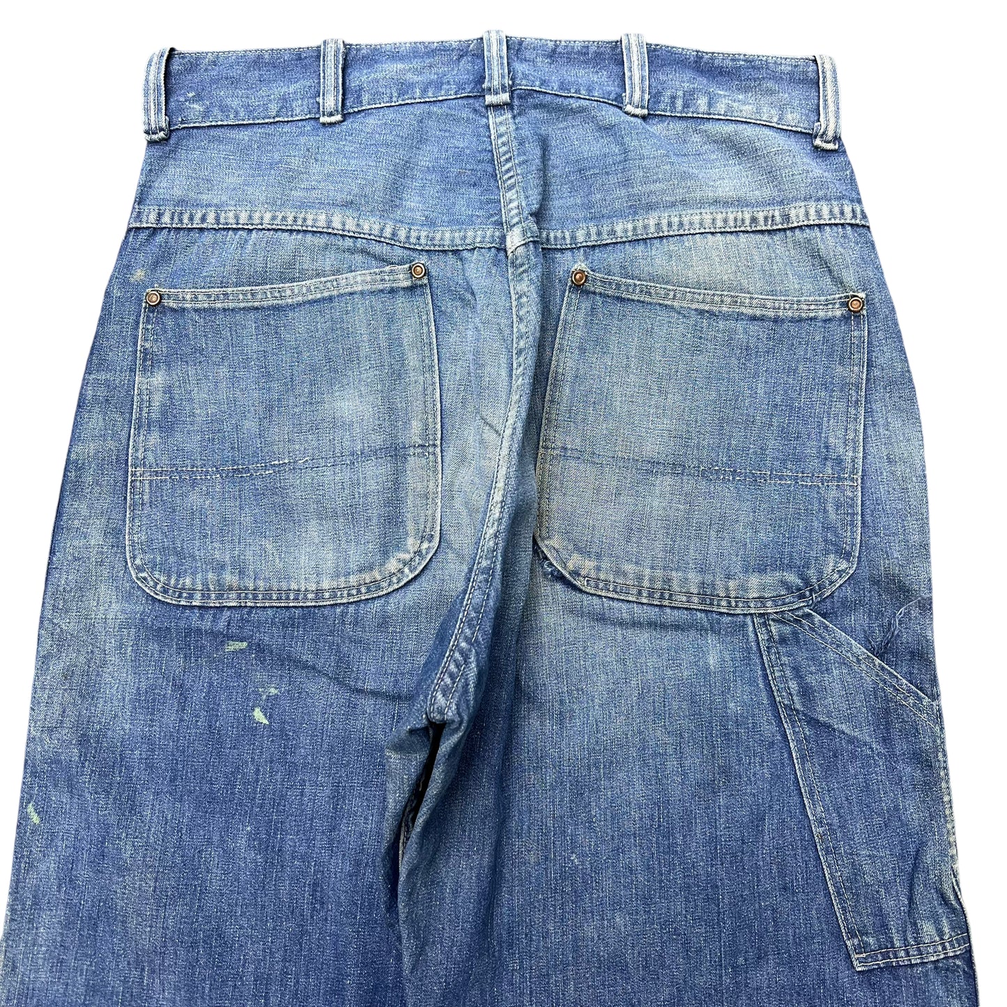 1940s Unbranded donut button fly denim jeans (30w)
